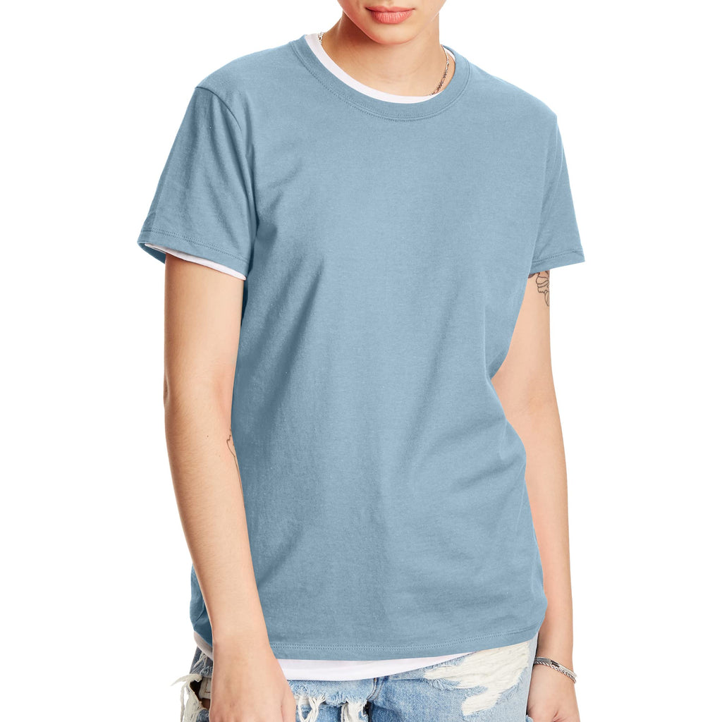 Women's Perfect-T Crewneck T-Shirt, Lightweight Cotton Short Sleeve Tee for Women