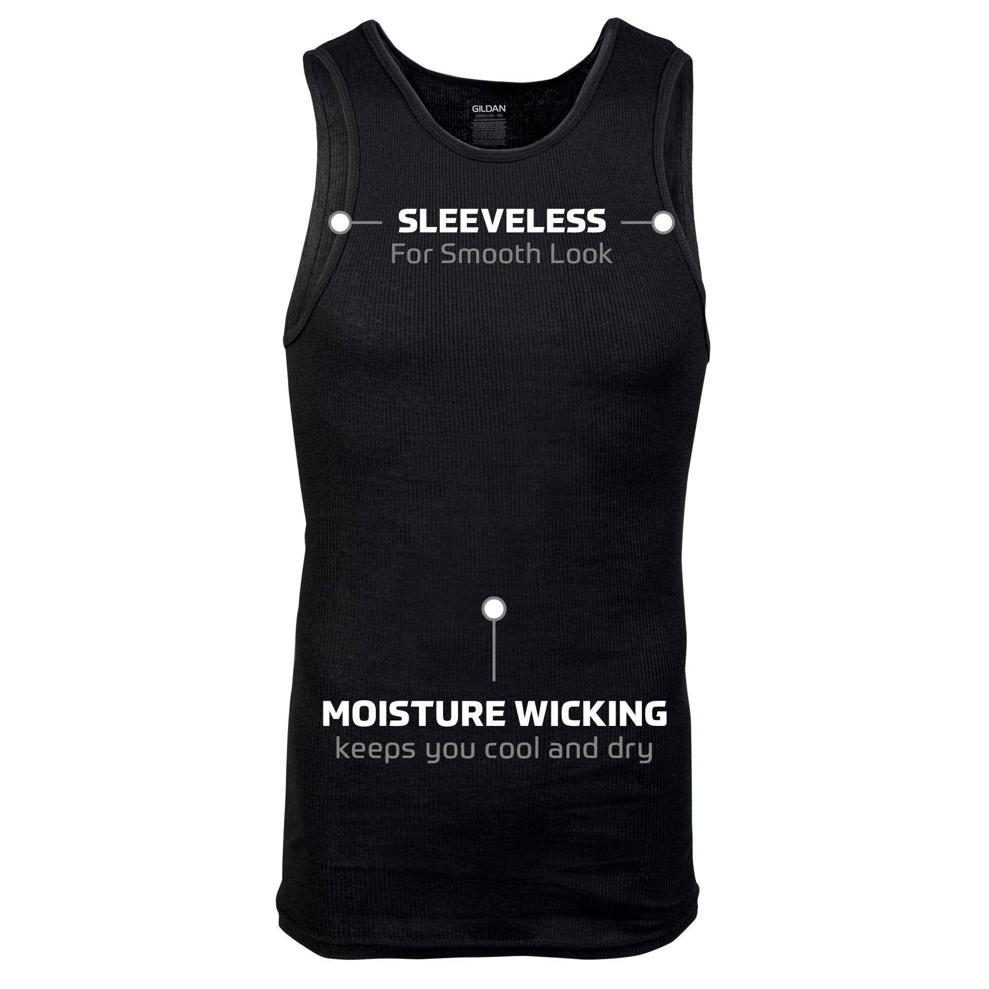 Gildan Men's A-Shirts Tanks Multipack