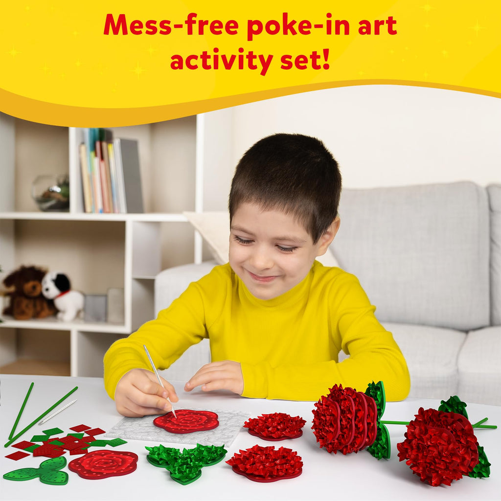 Skillmatics Poke-in Art - Magical Princesses, Mess-Free Fun for Kids, DIY Wood Craft Kits, Creative Activity, Gifts for Girls & Boys Ages 4, 5, 6, 7, 8, 9