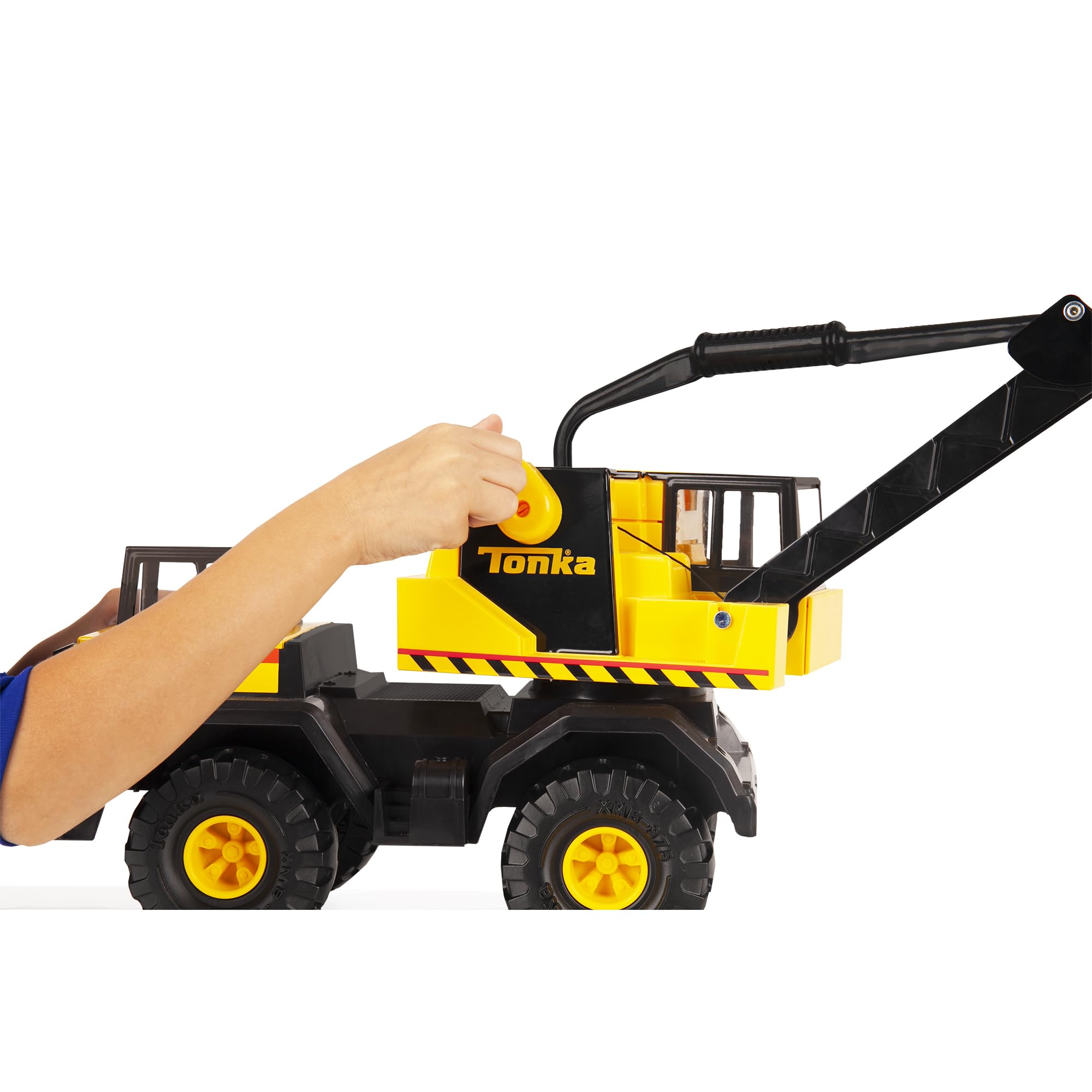 Tonka Steel Classics 4x4 Pickup Truck - Made with Steel & Sturdy Plastic, Yellow Toy Construction Truck, Boys and Girls, Kids, Toddlers, Ages 3+