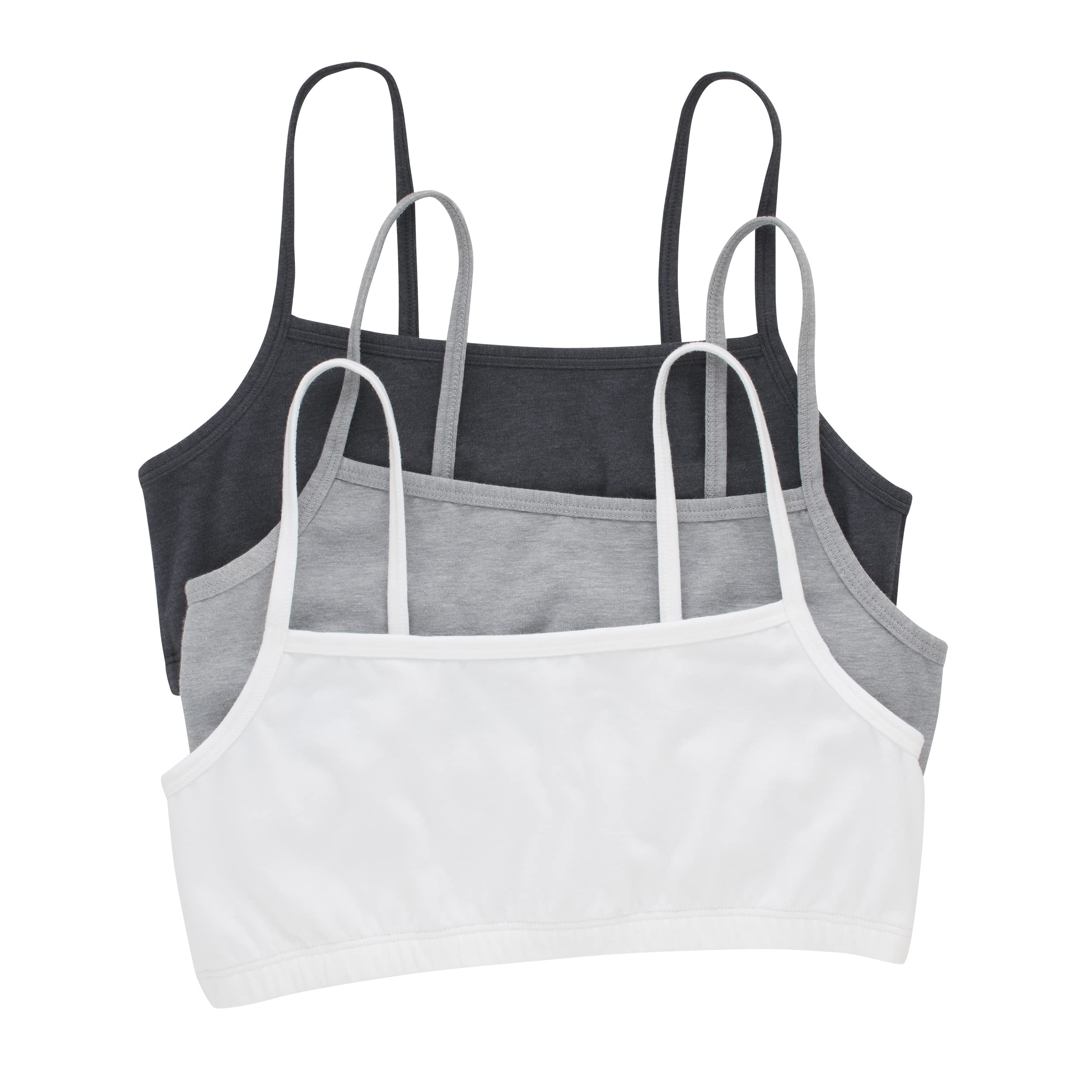 Women's String Bralette Pack, 3-Pack, Cotton Sports Bralette Bras for Women, Solid or Assorted Wireless Bras