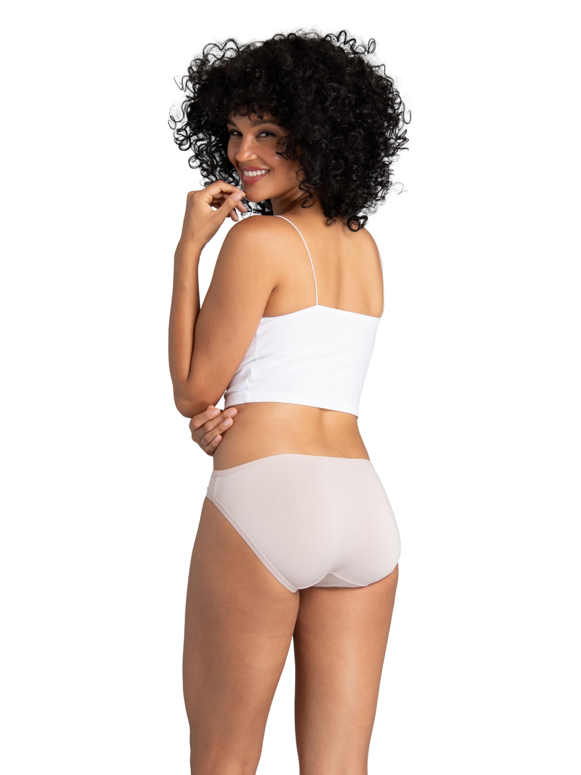 Women's Lightweight Microfiber Underwear, Smooth Under Clothes, Available in Plus Size