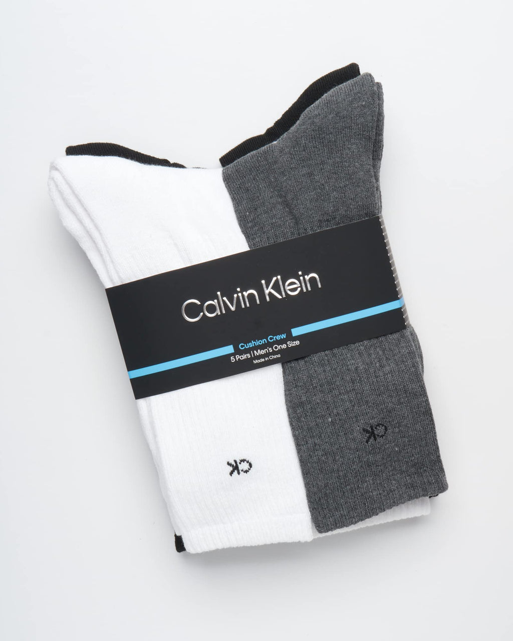 Mens Crew Socks - 5 Pack Breathable Cushion Crew Athletic Mid-Calf Socks for Men for Running and Workout (7-12)