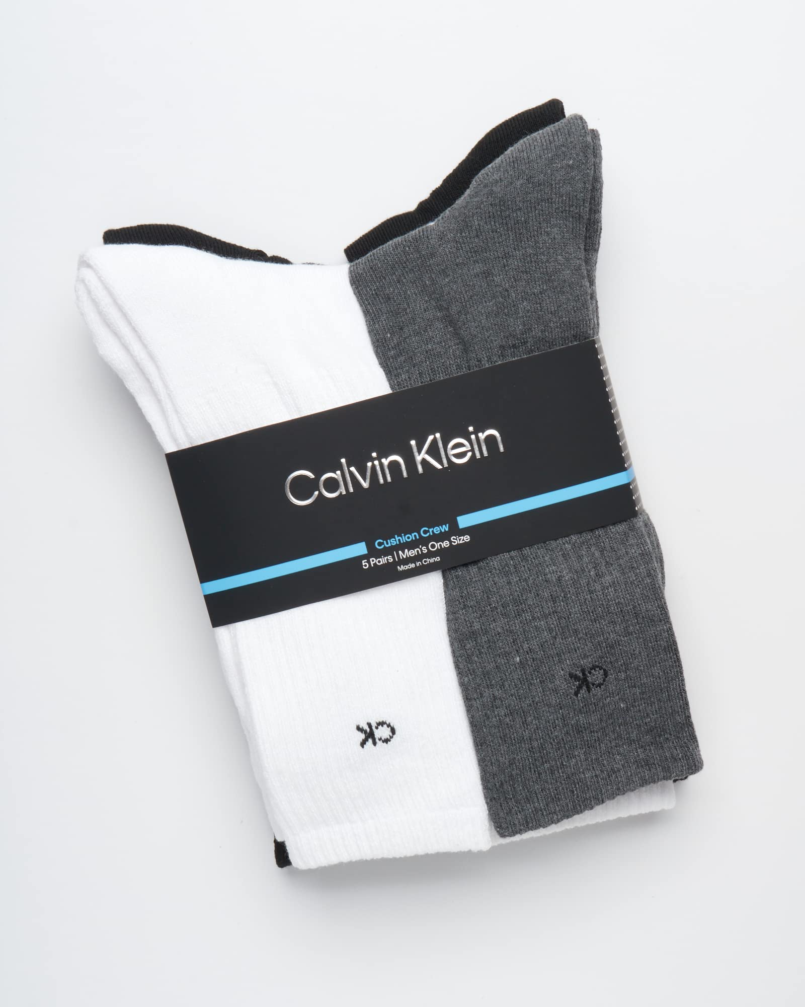 Mens Crew Socks - 5 Pack Breathable Cushion Crew Athletic Mid-Calf Socks for Men for Running and Workout (7-12)