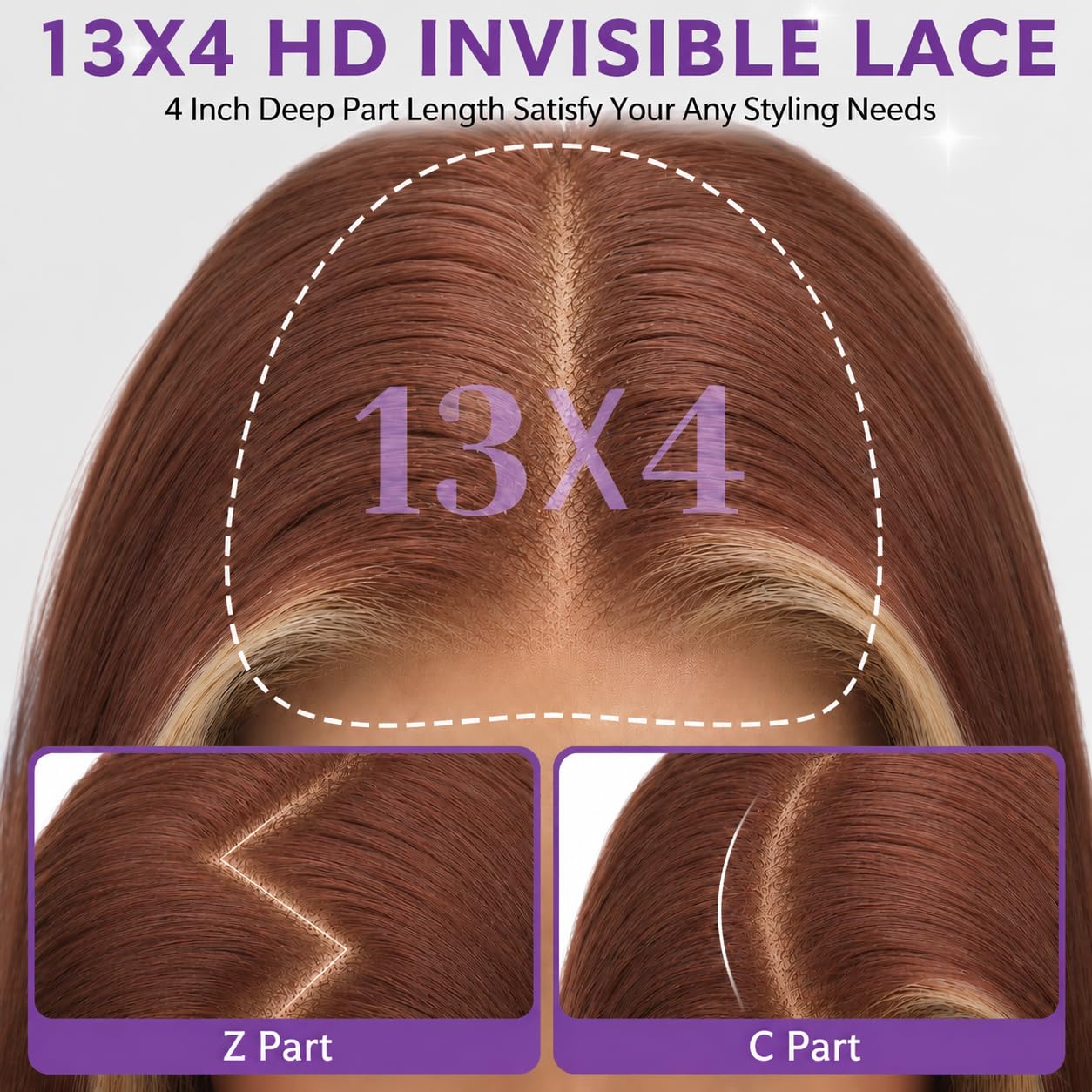 13x4 HD Lace Front Glueless Wigs for Women Black Long Layered Wave Wig Natural Hairline Heat Resistant Synthetic for Daily Use Beginner Friendly 26 Inch