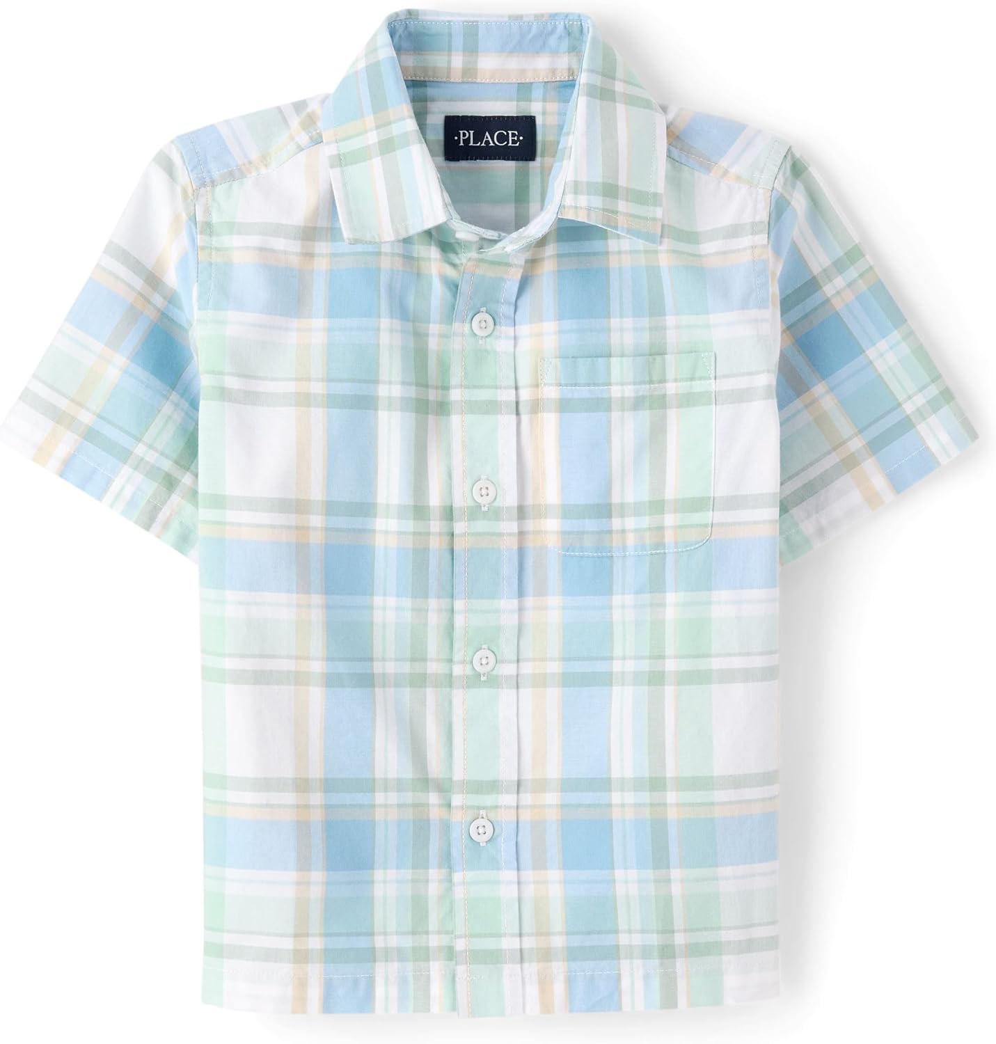 The Children's Place boys Short Sleeve Button Up Shirt