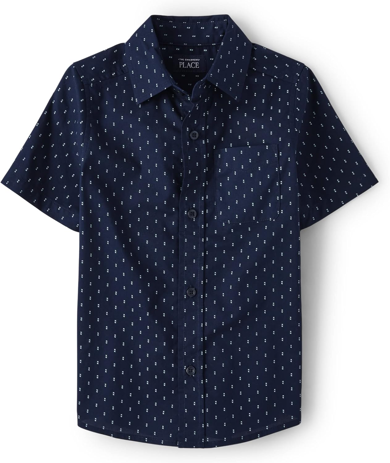 The Children's Place boys Short Sleeve Button Up Shirt