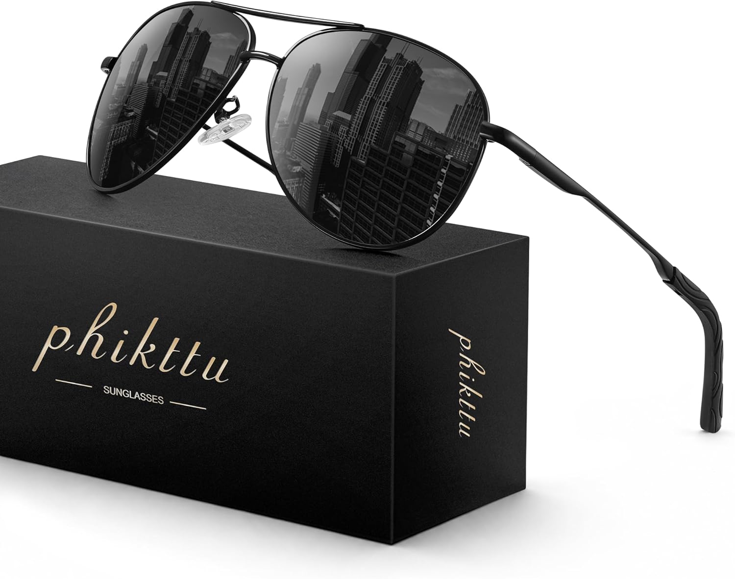 Sunglasses Men Polarized Aviator Sunglasses for Men Women Fishing Driving Sun glasses Metal Frame UV Protection