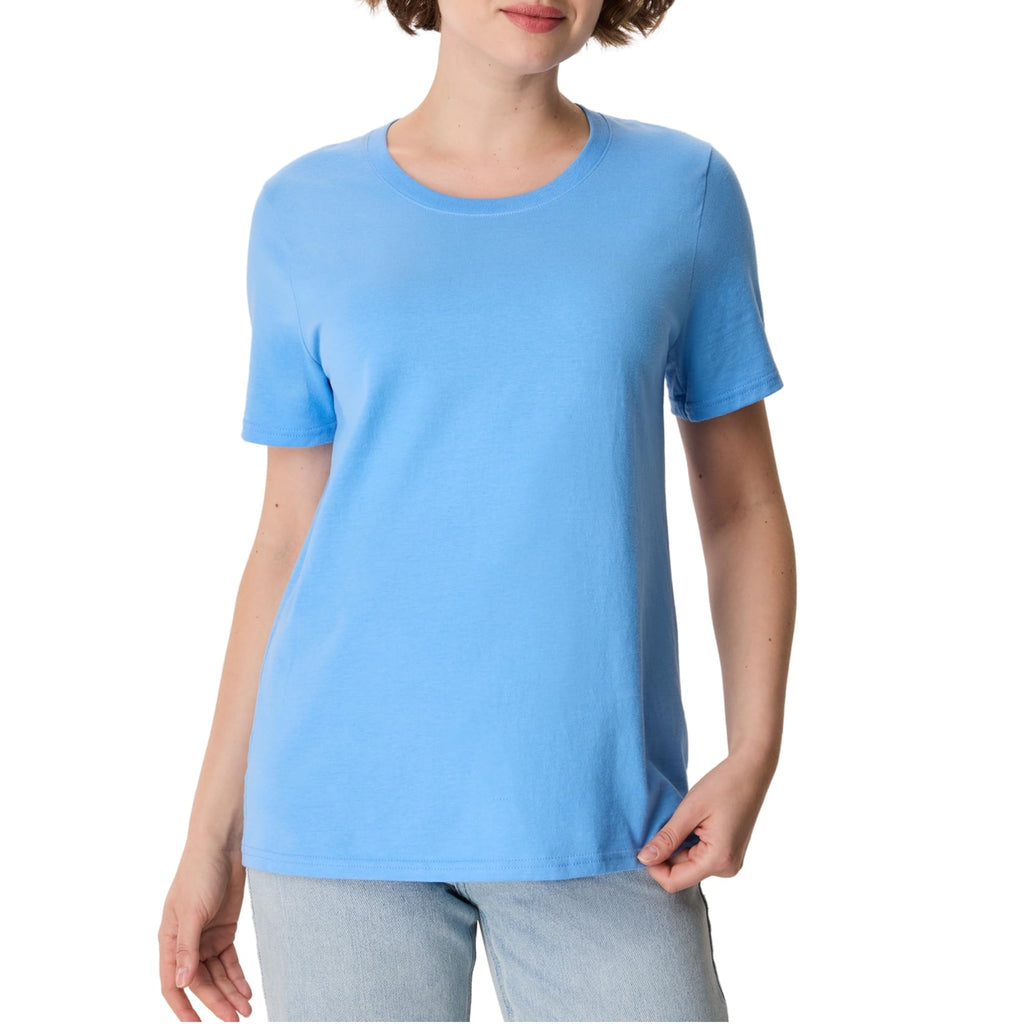 Women's Perfect-T Crewneck T-Shirt, Lightweight Cotton Short Sleeve Tee for Women