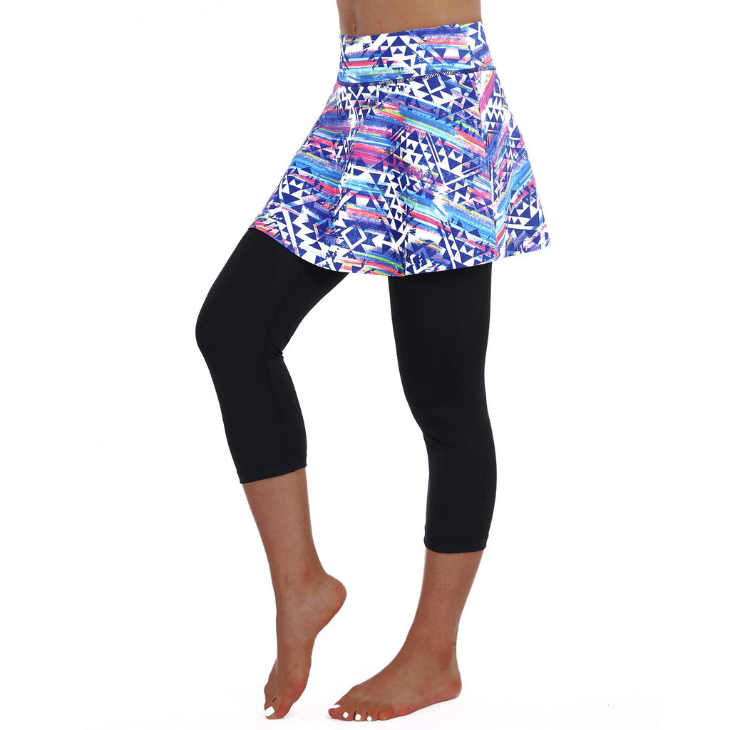ANIVIVO Skirted Legging for Women, Yoga Legging with Skirts &Women Tennis Leggings Clothes Pockets