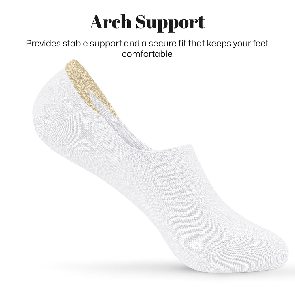 No Show Socks Women Low Socks Non Slip Flat Boat Line 4/8 Pairs