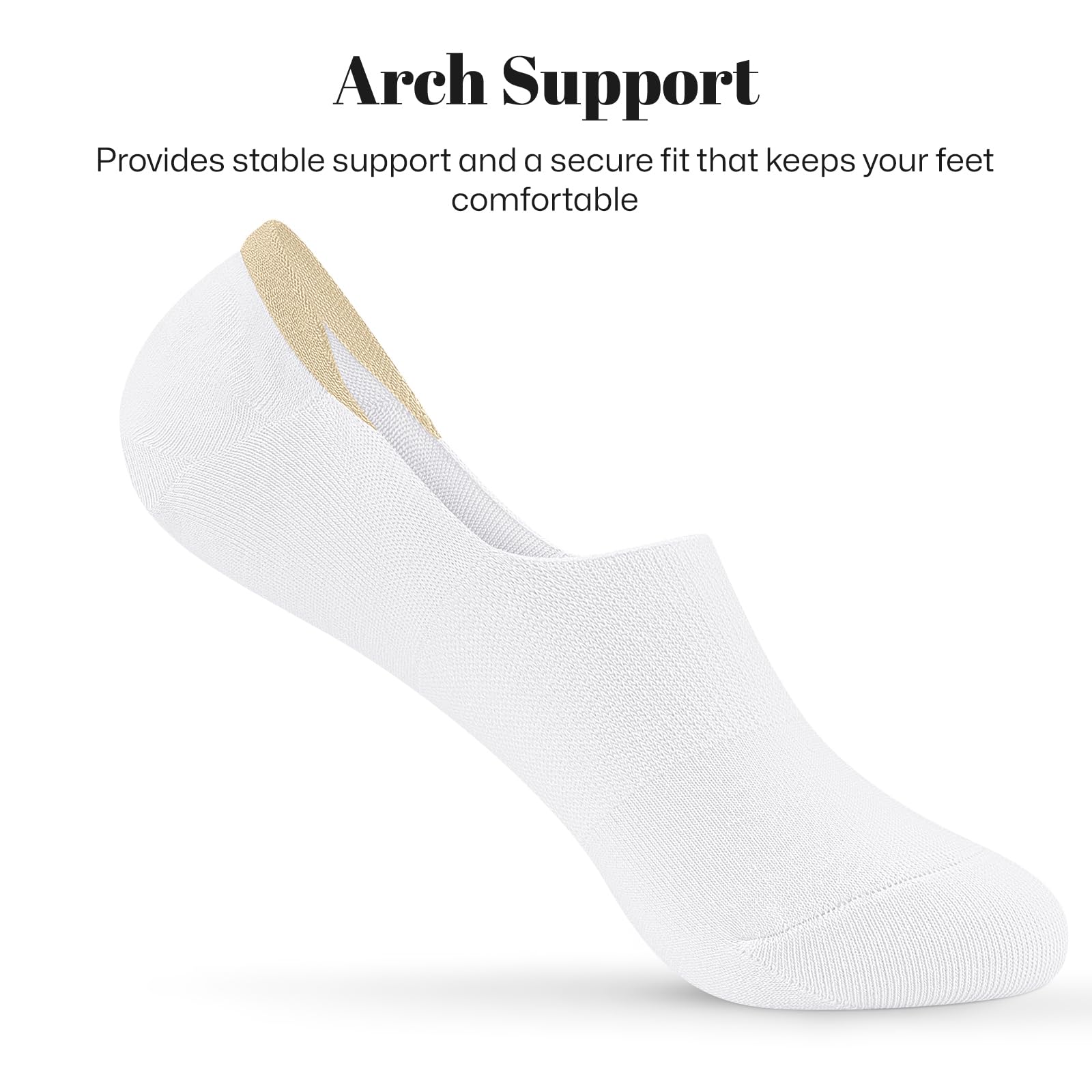 No Show Socks Women Low Socks Non Slip Flat Boat Line 4/8 Pairs