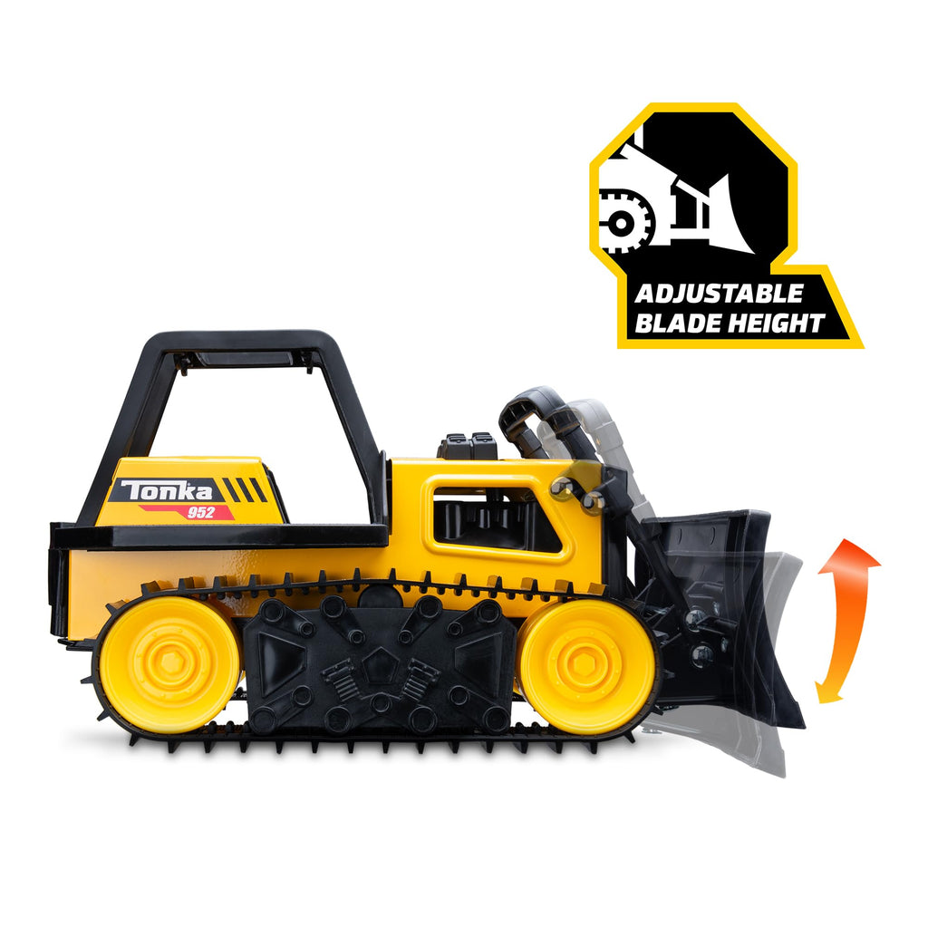 Tonka Steel Classics 4x4 Pickup Truck - Made with Steel & Sturdy Plastic, Yellow Toy Construction Truck, Boys and Girls, Kids, Toddlers, Ages 3+