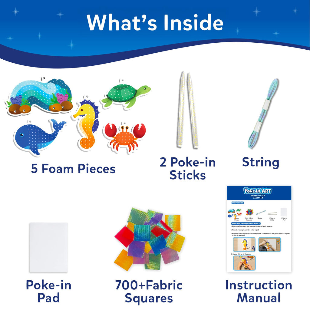 Skillmatics Poke-in Art - Magical Princesses, Mess-Free Fun for Kids, DIY Wood Craft Kits, Creative Activity, Gifts for Girls & Boys Ages 4, 5, 6, 7, 8, 9