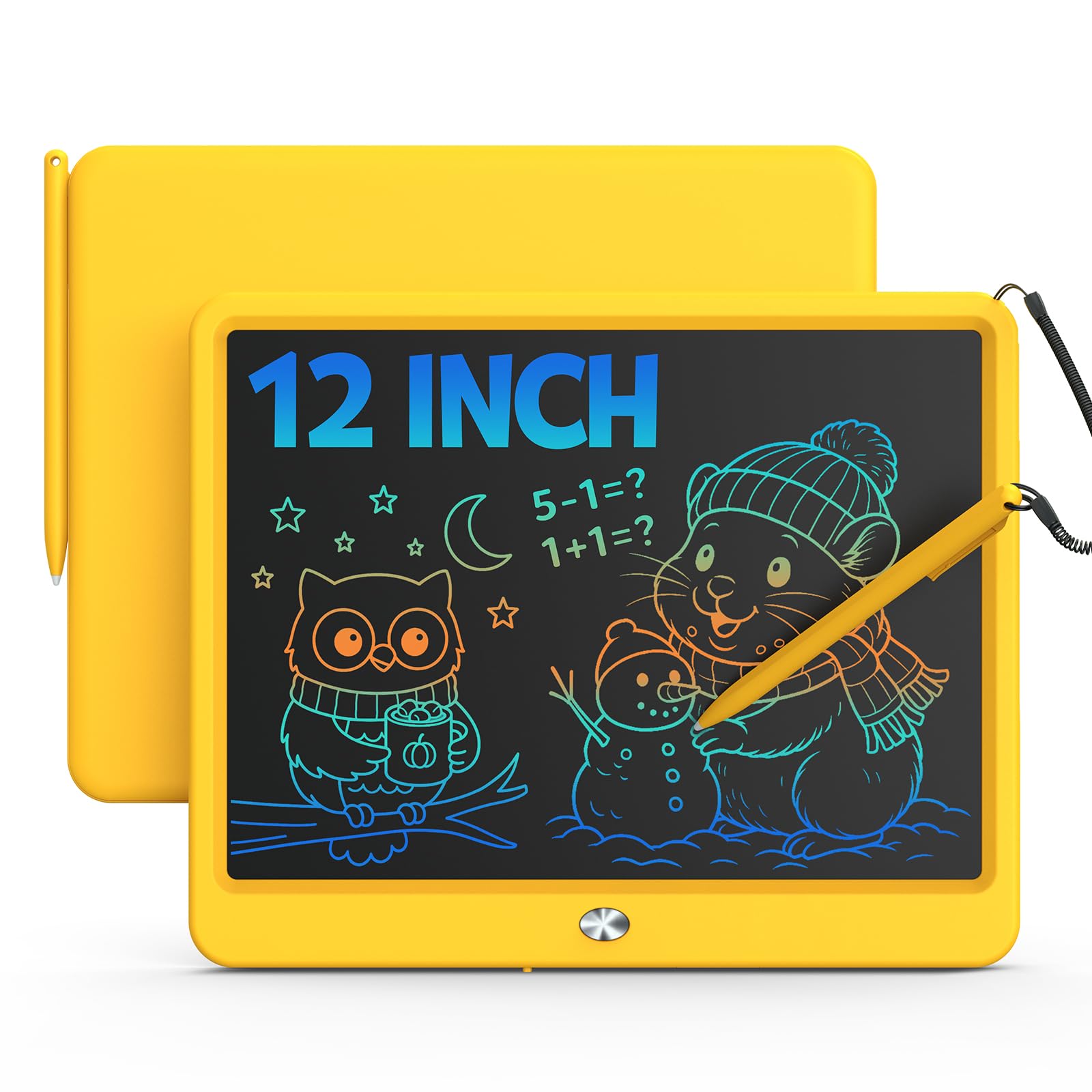 Bravokids 10 Inch LCD Writing Tablet for 3-8 Year Olds - Electronic Drawing Pad and Doodle Board as Educational Birthday Gifts for Girls and Boys (Pink)
