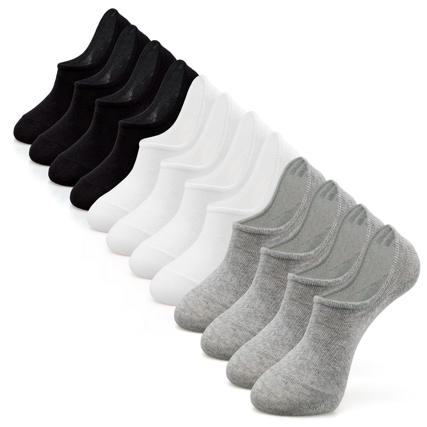 No Show Socks Women & Men Low Cut Ankle Short Anti-slid Athletic Running Casual Invisible Liner Socks