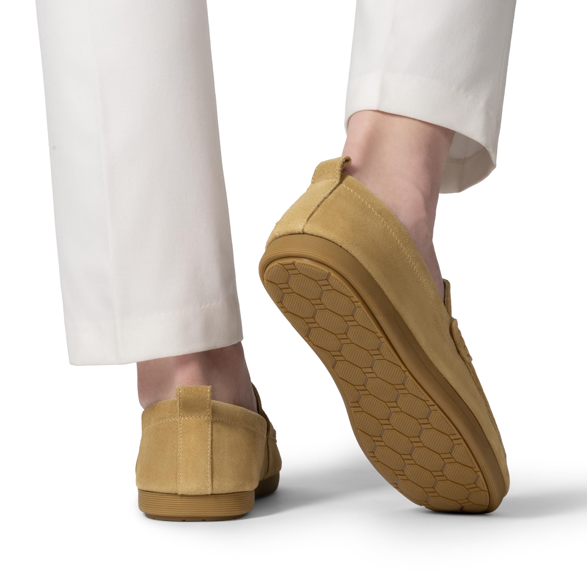 Men's Penny Loafers Suede Leather Moccasins Casual Slip-on Driving Shoes