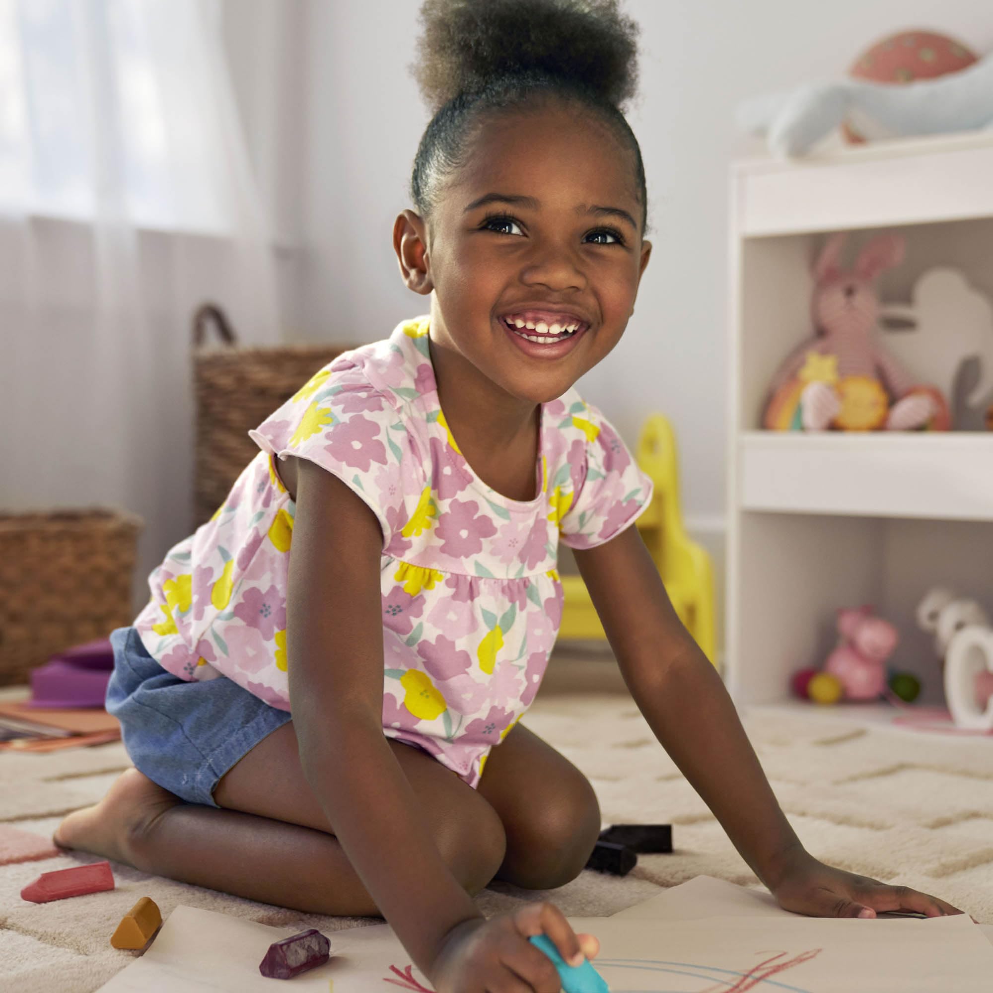 Simple Joys by Carter's Baby Girls' 3-piece Playwear Set
