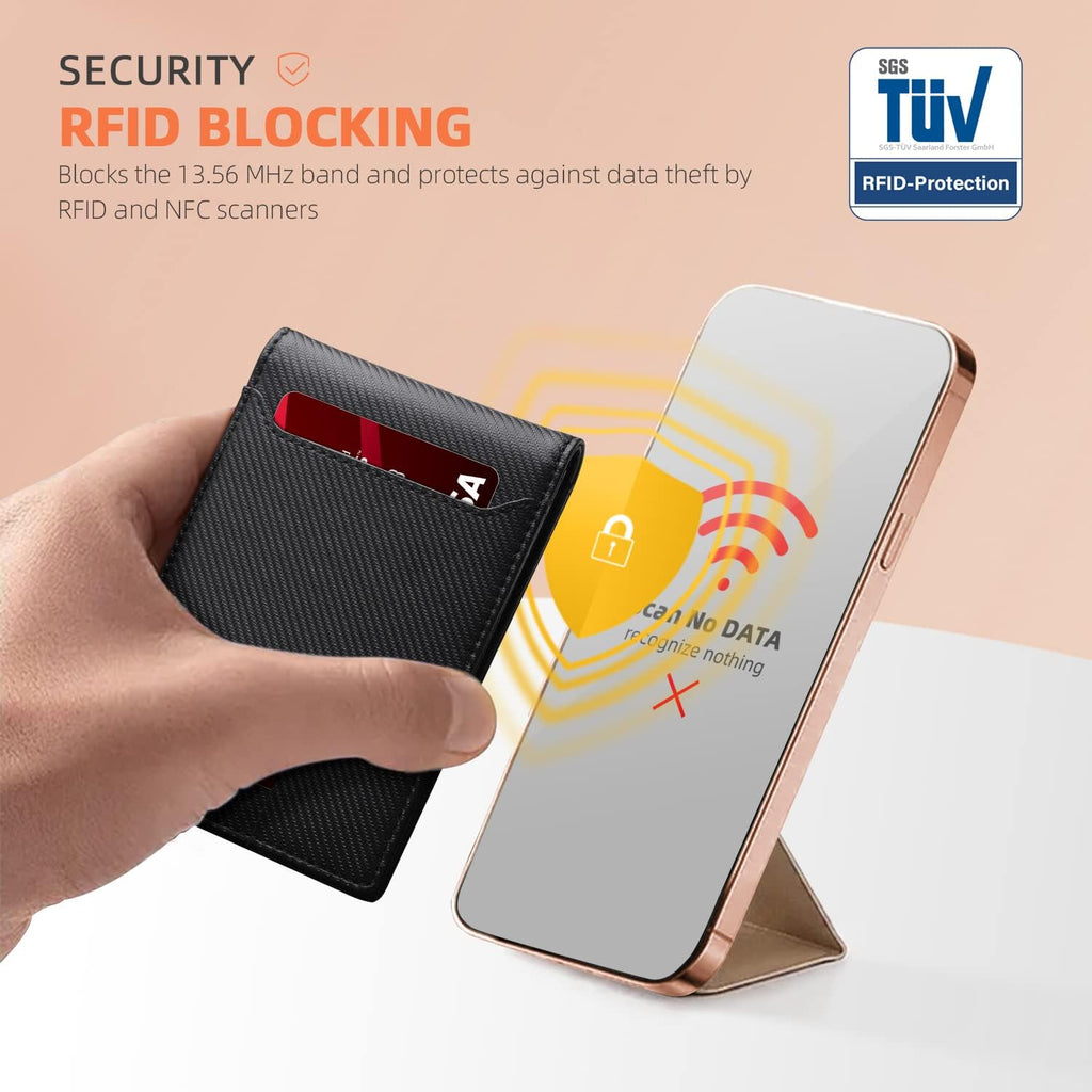Slim Wallets for Men - Leather Money Clip Mens Wallet - RFID Blocking Front Pocket Bifold Wallet - Thin Credit Card Holder with Gift Box