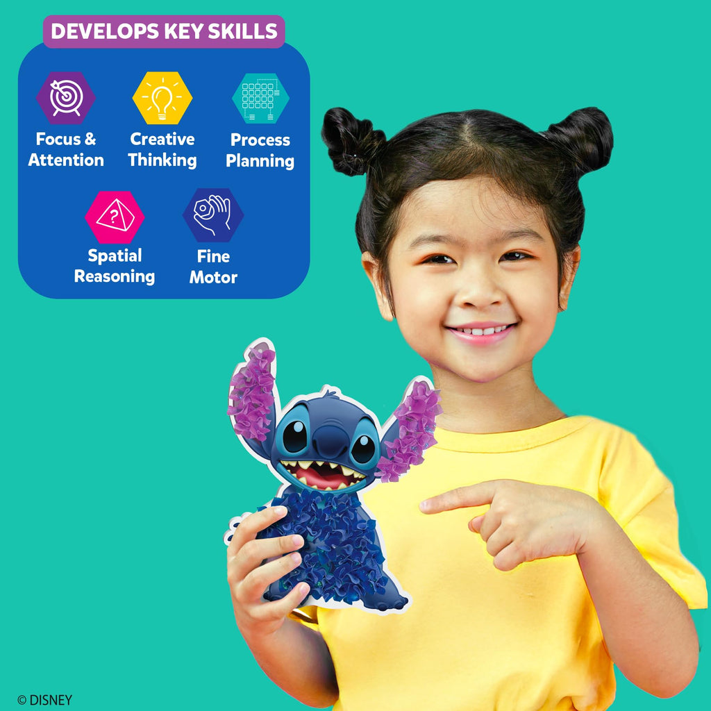 Skillmatics Poke-in Art - Magical Princesses, Mess-Free Fun for Kids, DIY Wood Craft Kits, Creative Activity, Gifts for Girls & Boys Ages 4, 5, 6, 7, 8, 9