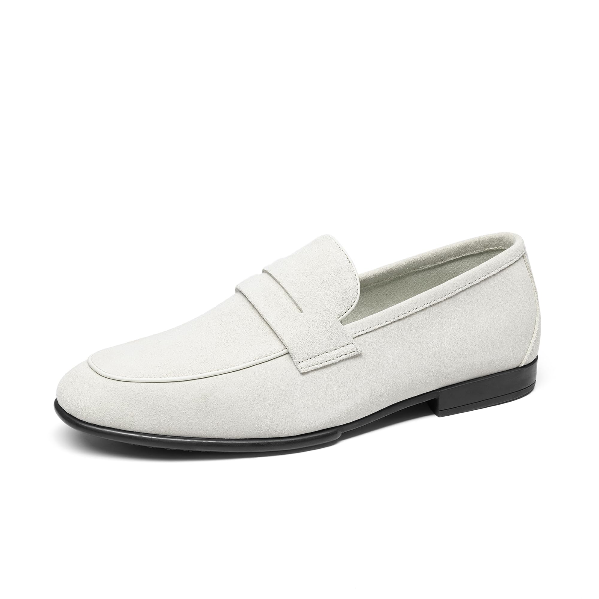 Men's Classic Penny Loafers Leather Suede Dress Shoes Comfort Lightweight Slip-on Shoe Solace Reserve