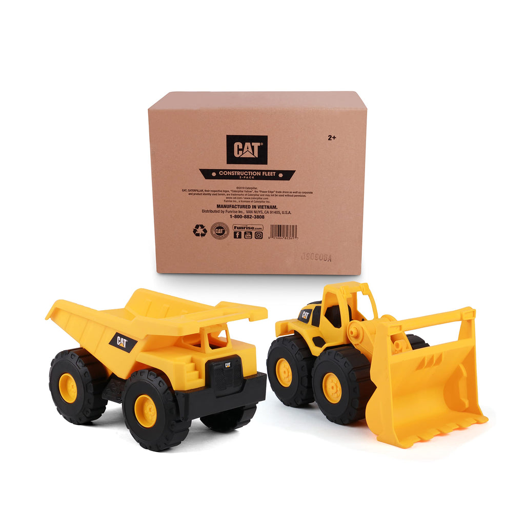 Cat Construction 7" Dump Truck, Loader & Excavator toys Combo Pack