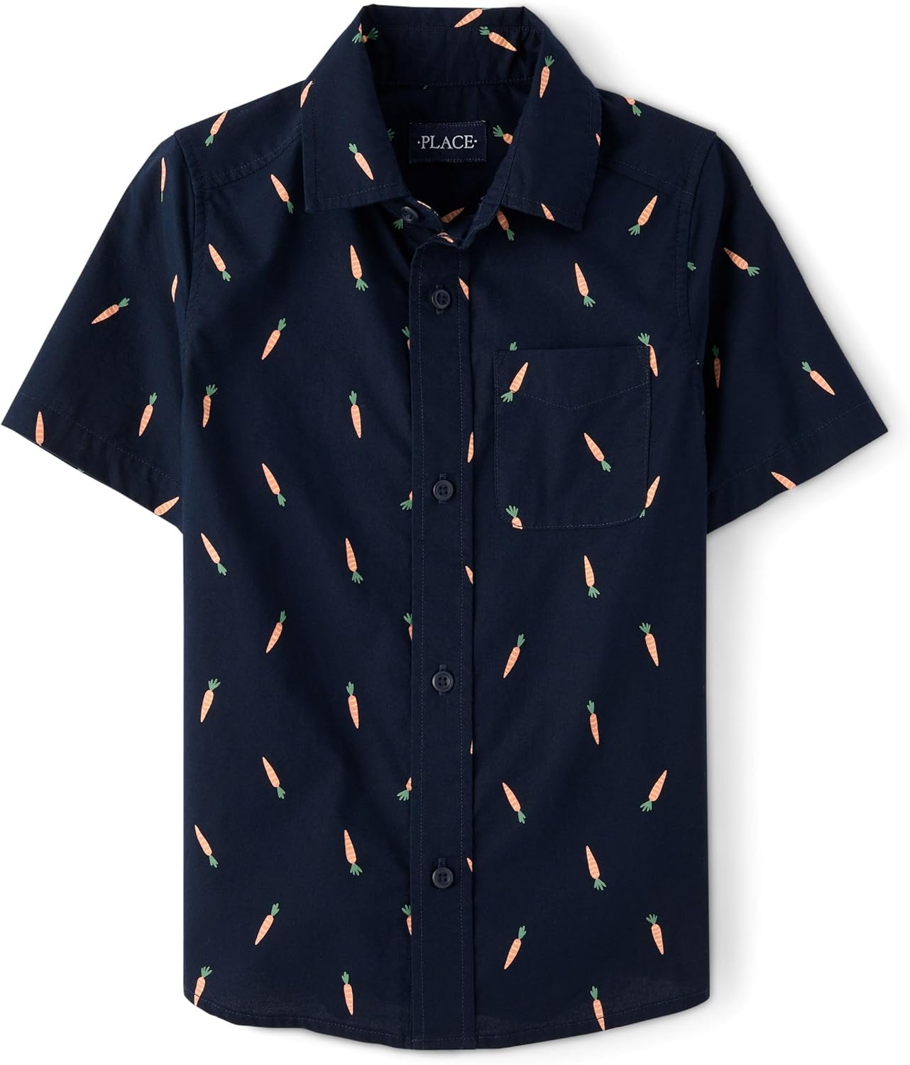The Children's Place boys Short Sleeve Button Up Shirt