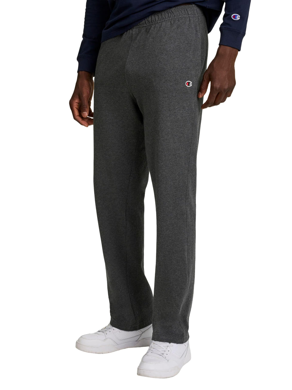 Champion Men's Open-Bottom Lounge Pants, Standard Fit, Lightweight, Available in Regular and Big & Tall