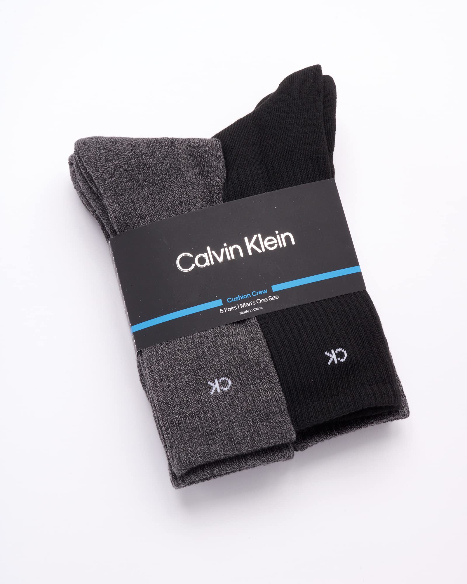 Mens Crew Socks - 5 Pack Breathable Cushion Crew Athletic Mid-Calf Socks for Men for Running and Workout (7-12)