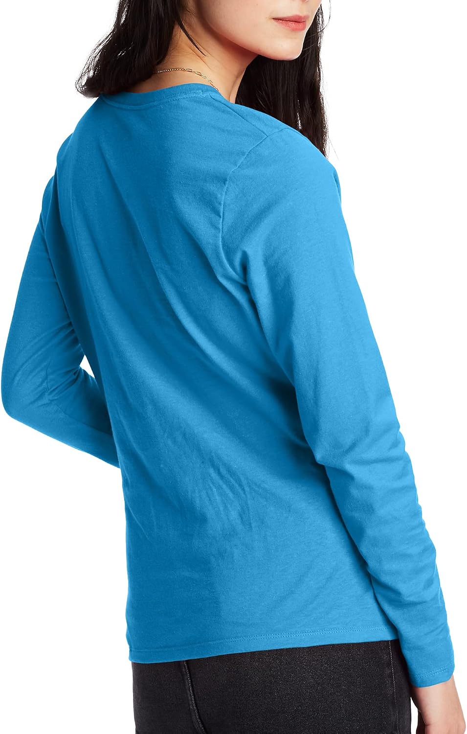 Women's Originals Long Sleeve Cotton T-Shirt, Lightweight Crewneck Tee, Modern Fit