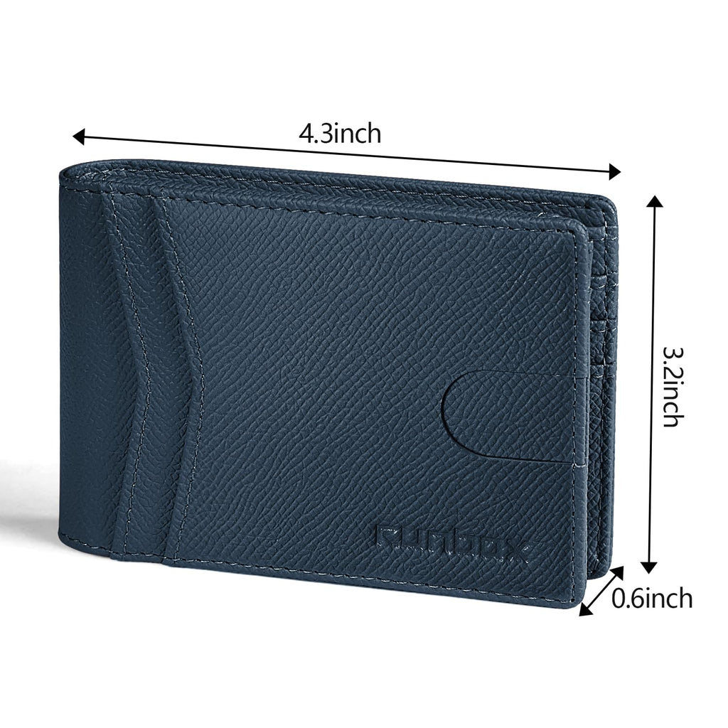 Wallet for Men -Slim Rfid Leather Mens Bifold Novelty Wallets 2 ID Window With Gift Box Men's Accessories | Slim
