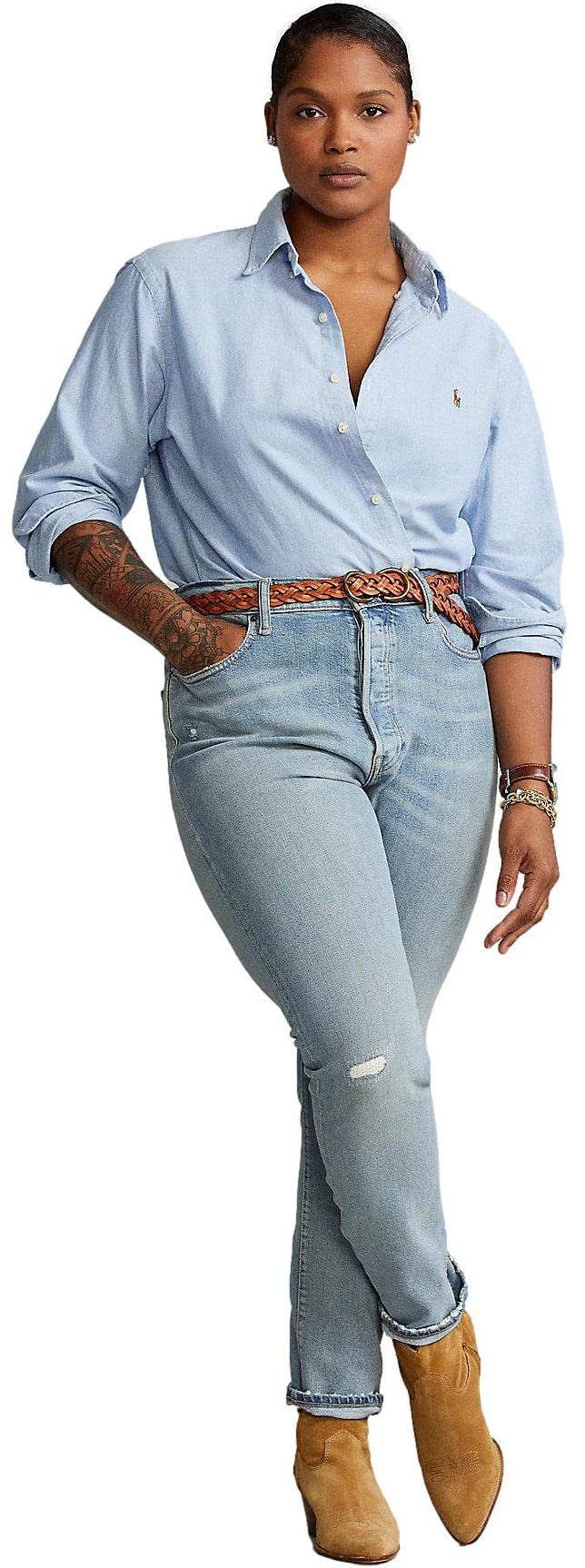Women's Oxford Classic Fit Button Down Shirt