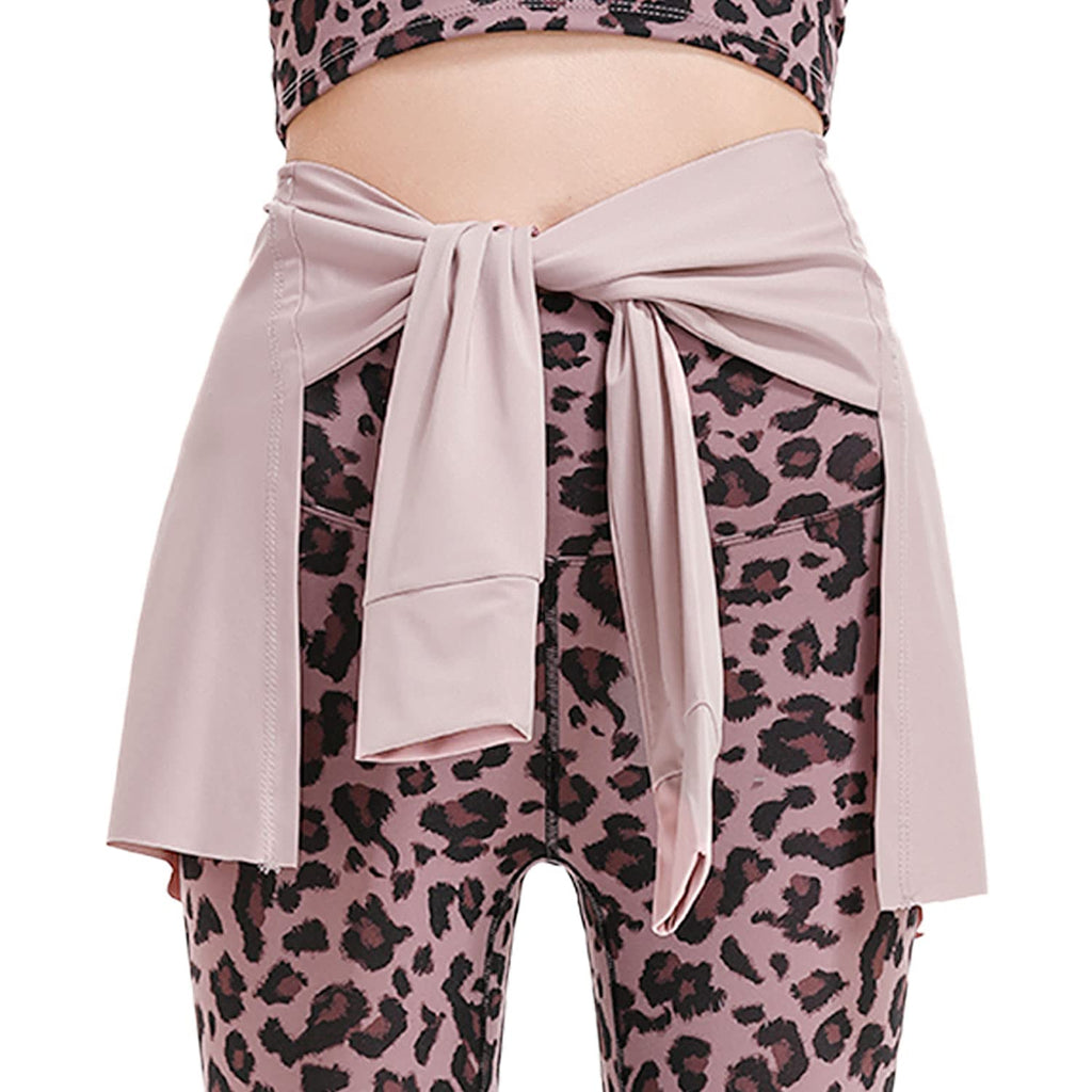 Yoga Tennis Tie Up Skirts for Women Cover Up Athletic Workout Running Wrap Skirts
