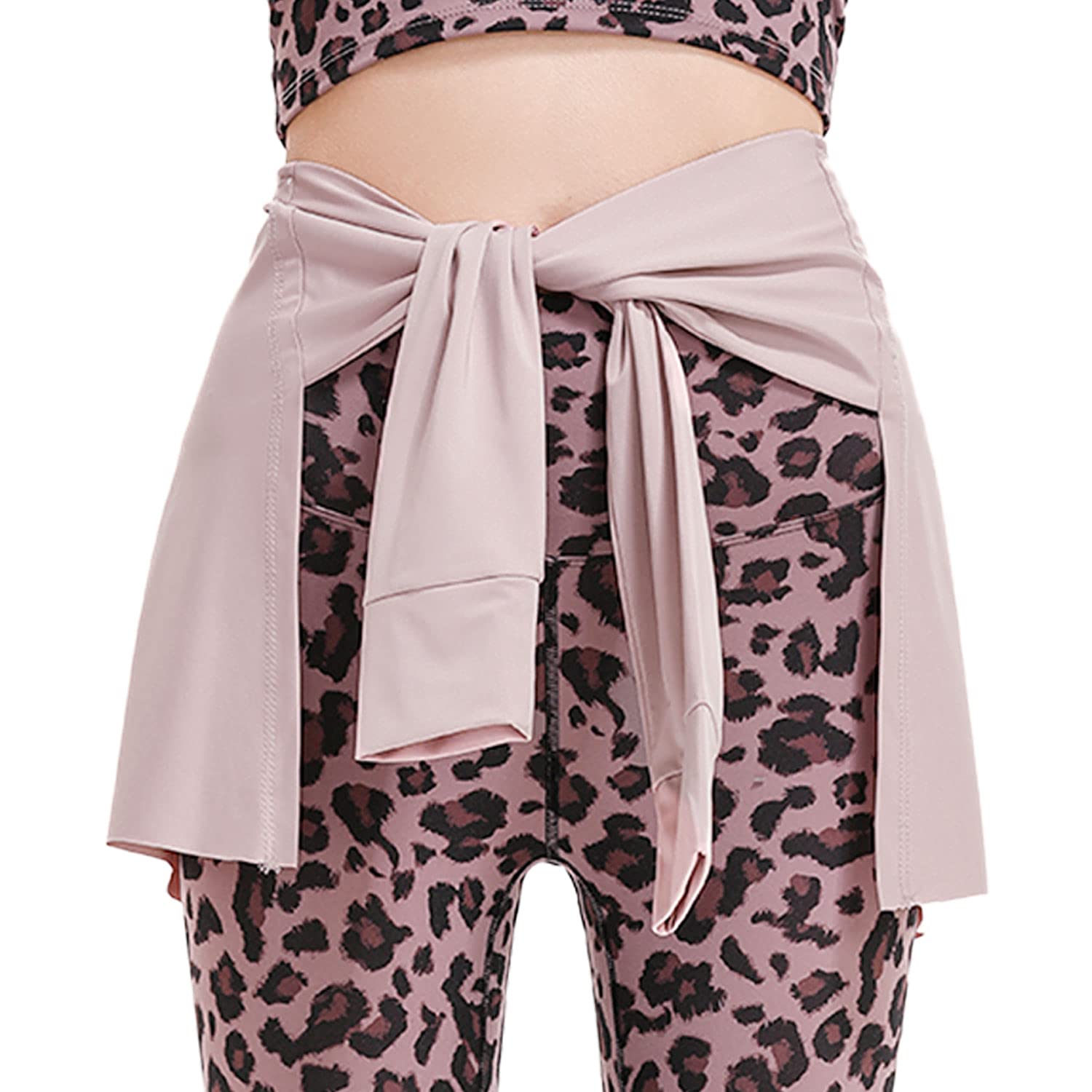 Yoga Tennis Tie Up Skirts for Women Cover Up Athletic Workout Running Wrap Skirts