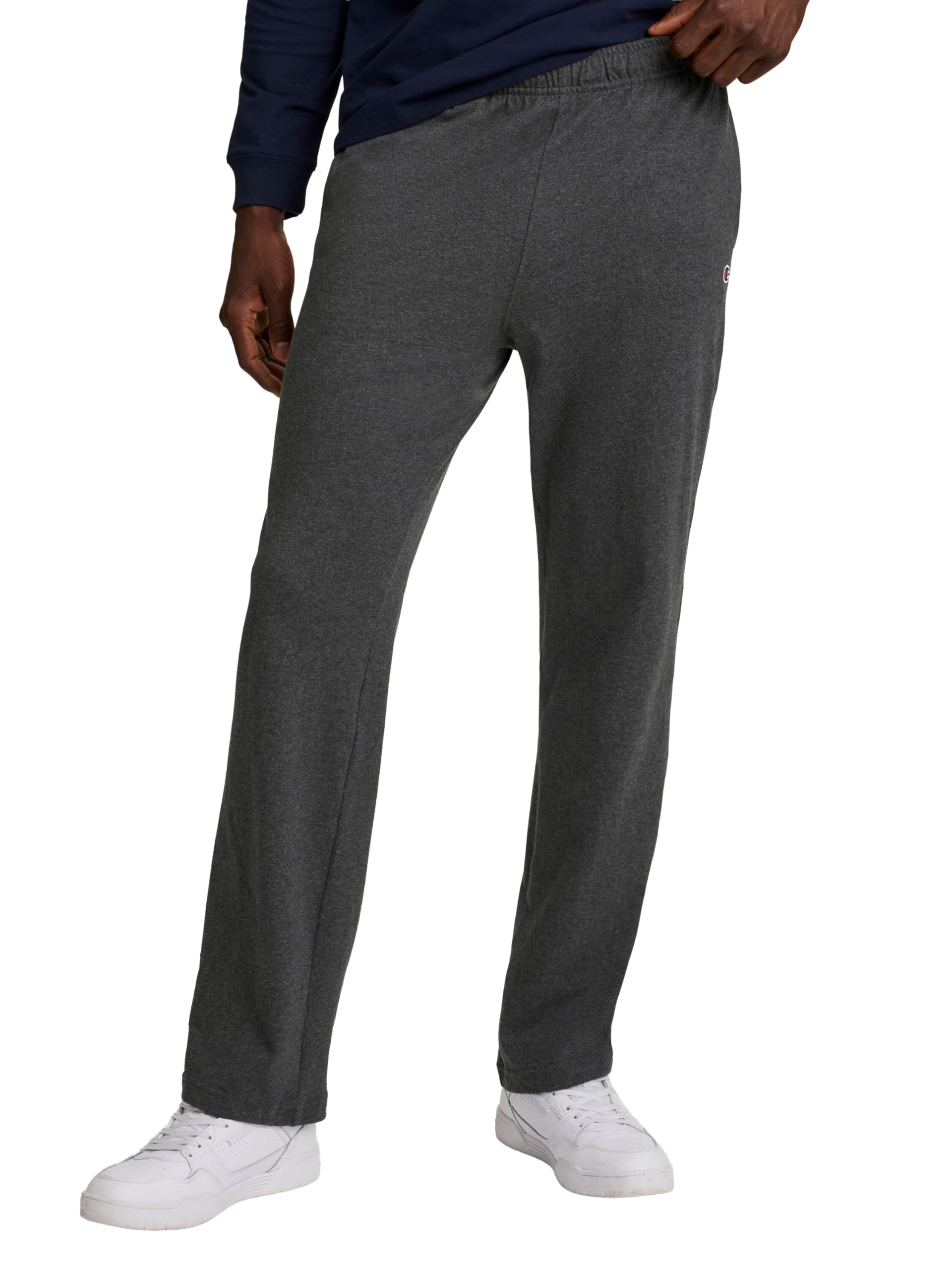 Champion Men's Open-Bottom Lounge Pants, Standard Fit, Lightweight, Available in Regular and Big & Tall