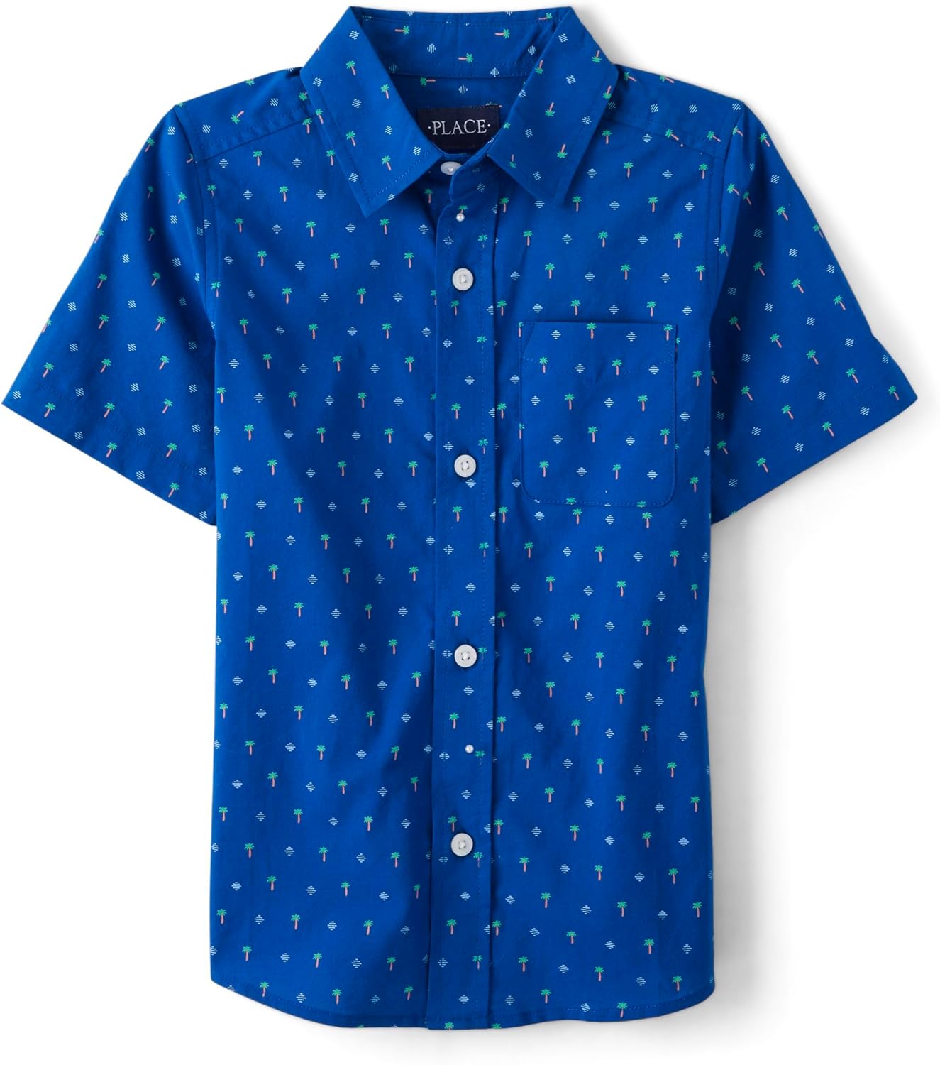The Children's Place boys Short Sleeve Button Up Shirt