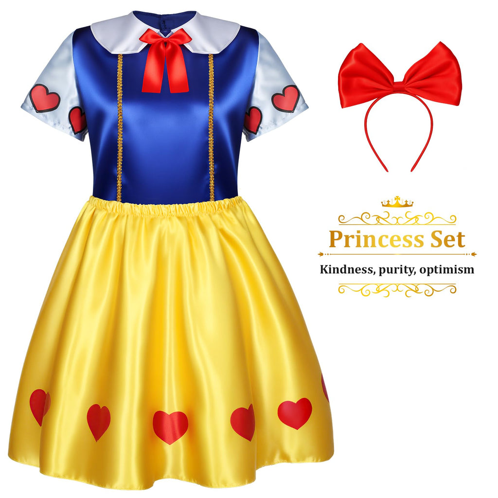 LIMIROLER Princess Dress Up Clothes for Little Girl Role Play Costume Gift Set Princess Dress Up Toys for Toddler Girls