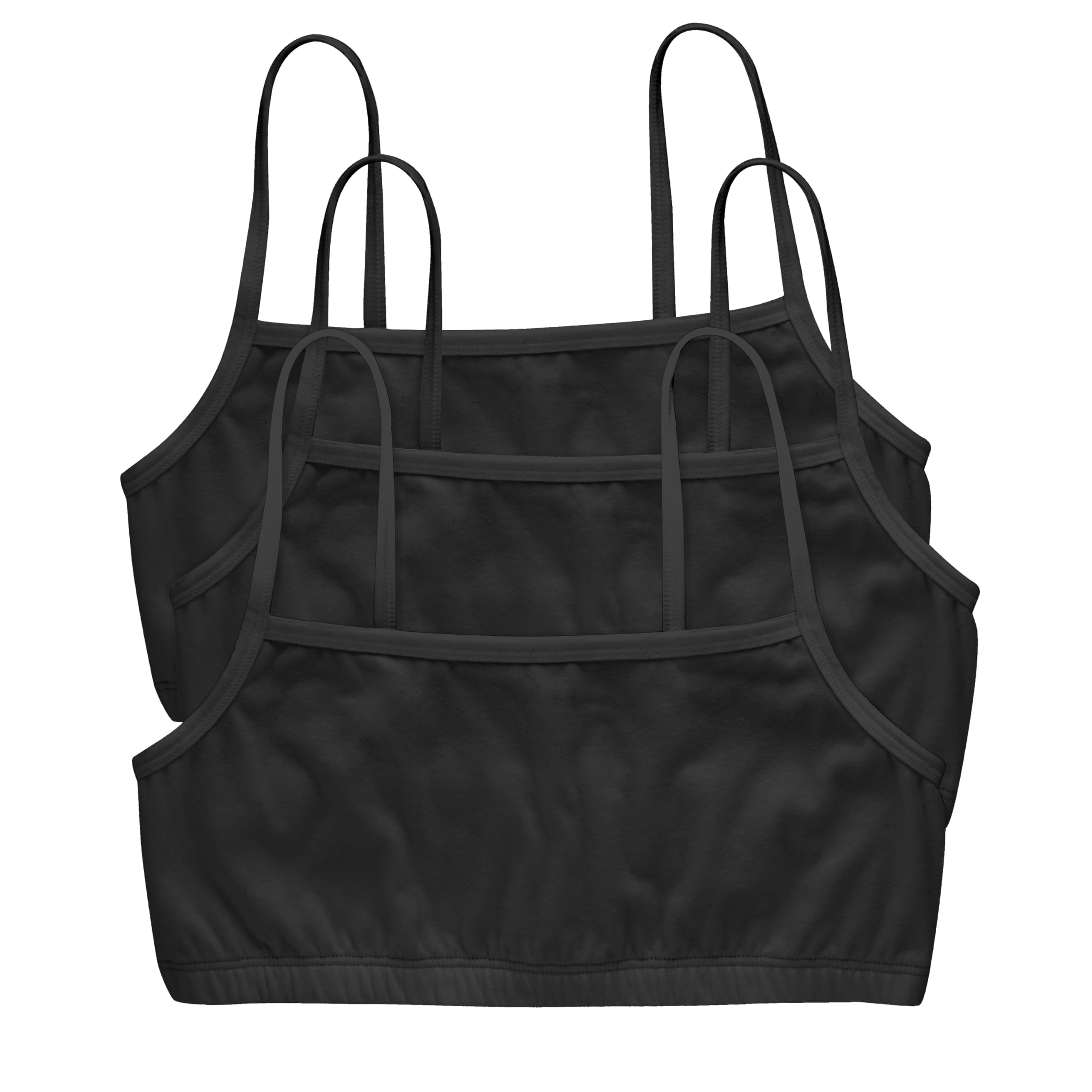 Women's String Bralette Pack, 3-Pack, Cotton Sports Bralette Bras for Women, Solid or Assorted Wireless Bras