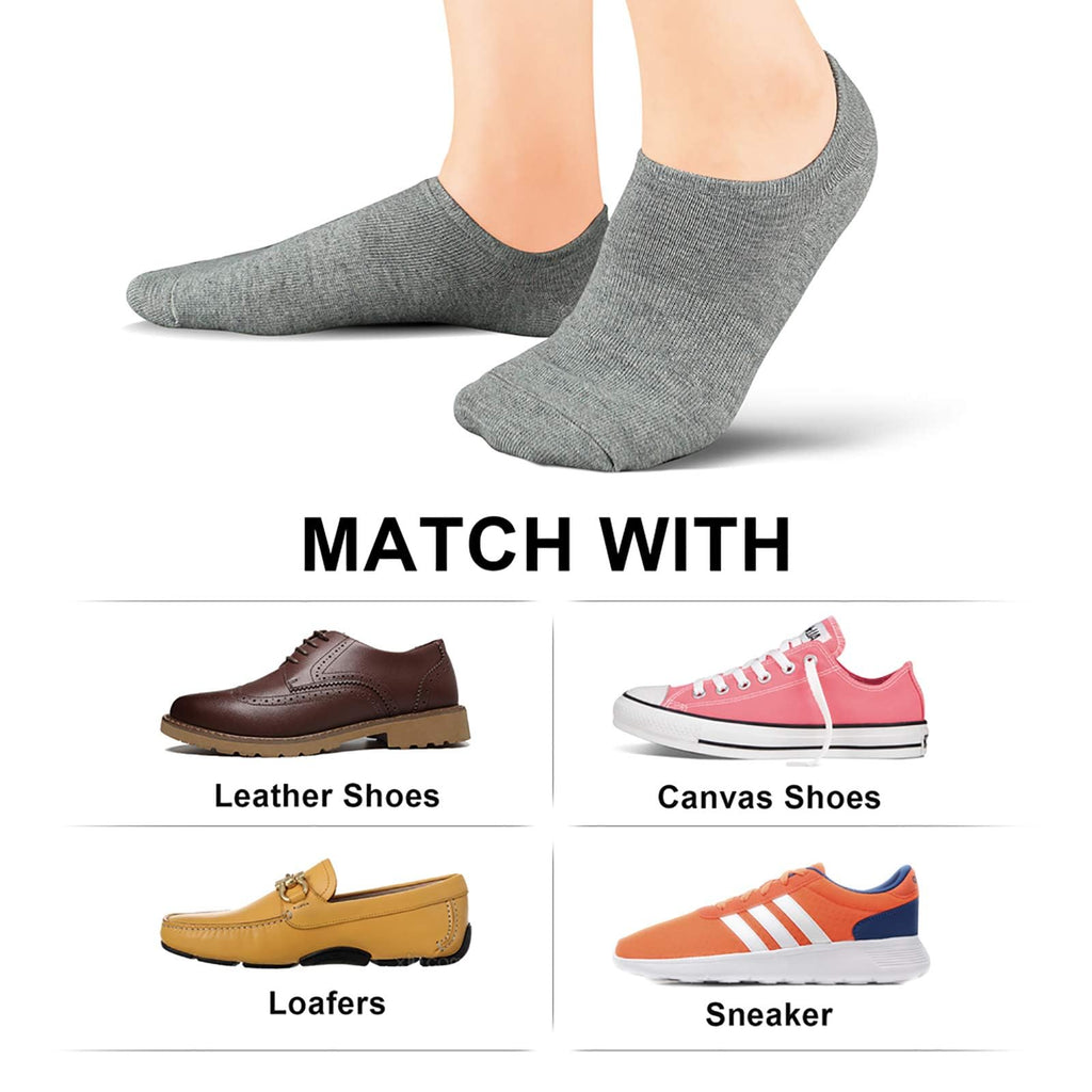 No Show Socks Women Low Socks Non Slip Flat Boat Line 4/8 Pairs