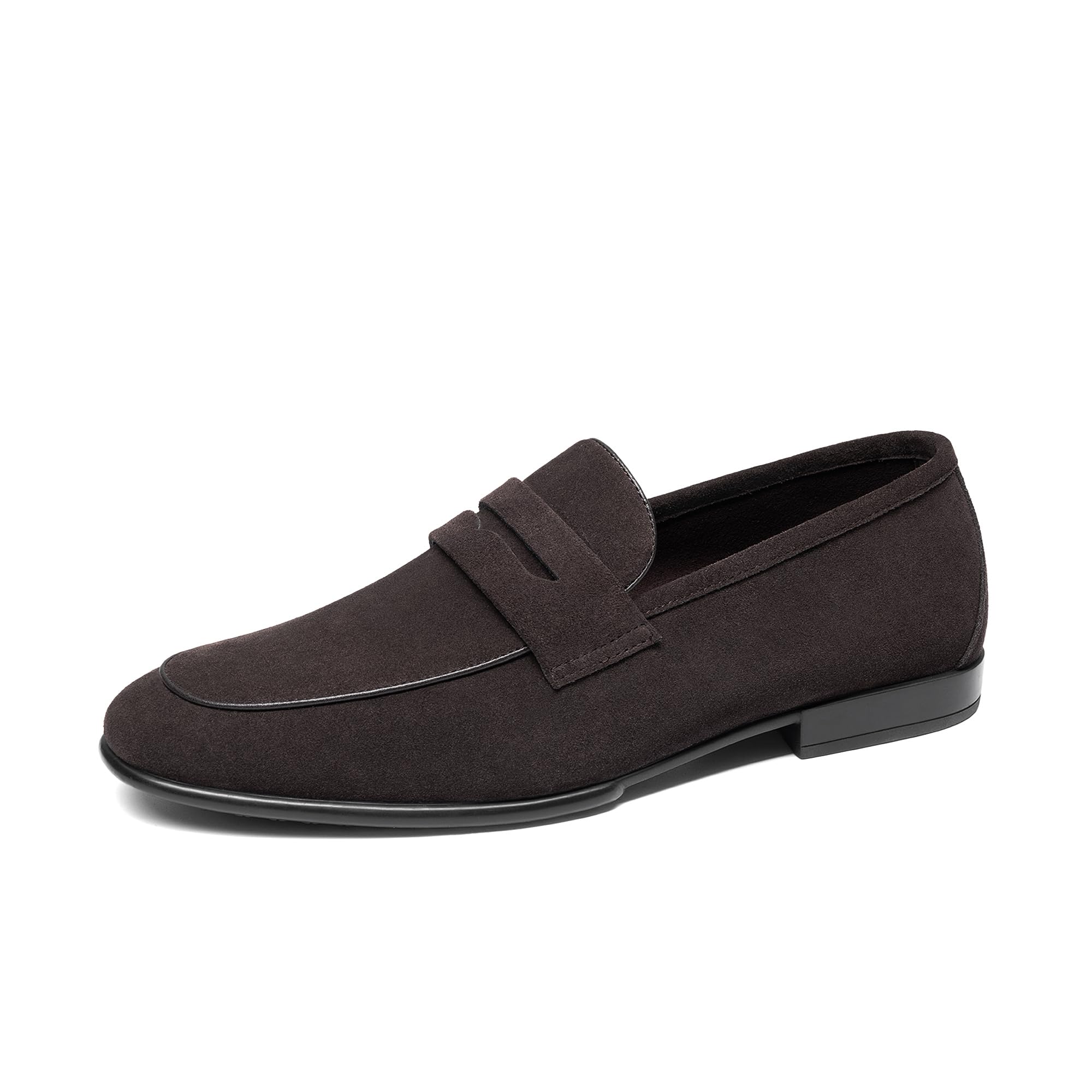 Men's Classic Penny Loafers Leather Suede Dress Shoes Comfort Lightweight Slip-on Shoe Solace Reserve