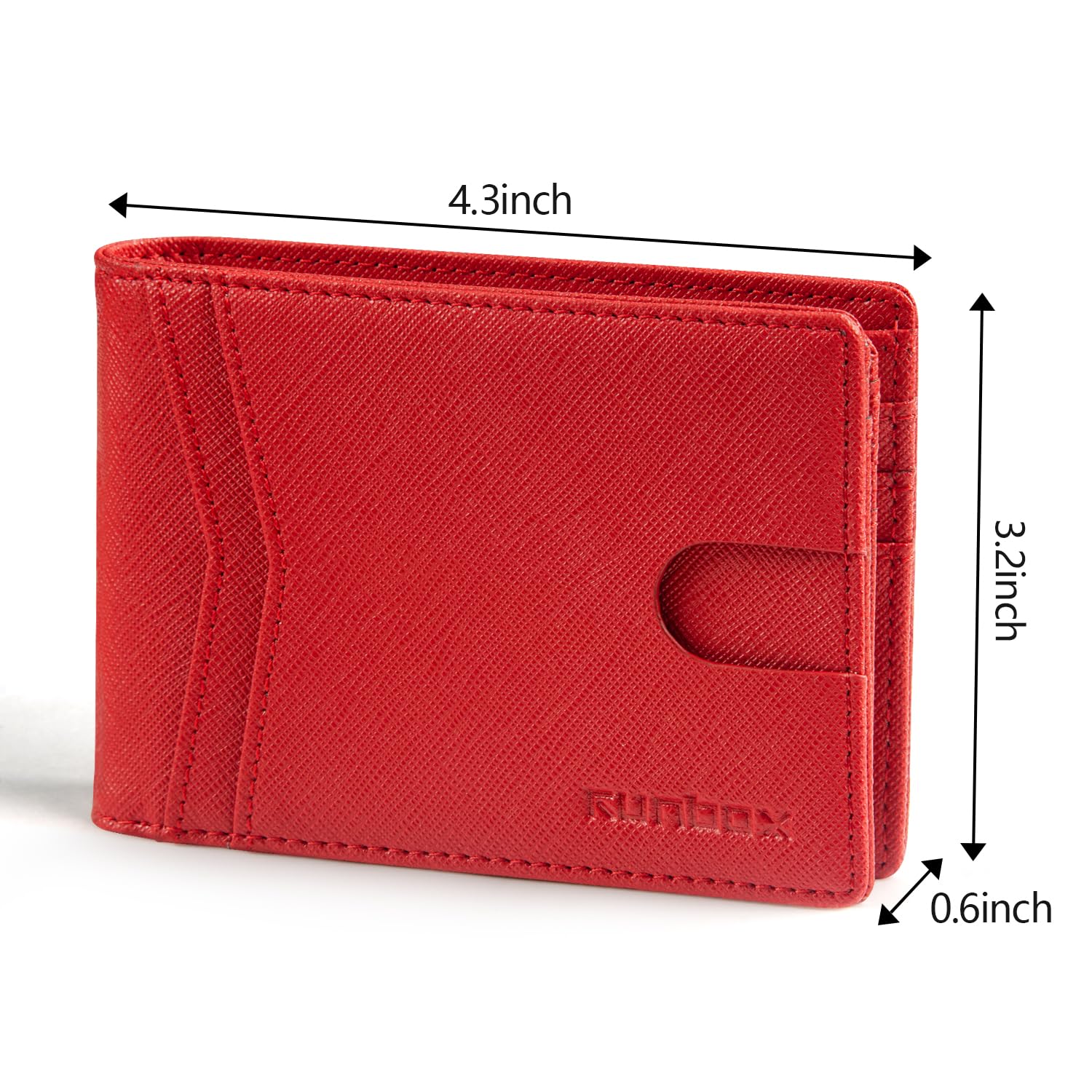 Wallet for Men -Slim Rfid Leather Mens Bifold Novelty Wallets 2 ID Window With Gift Box Men's Accessories | Slim
