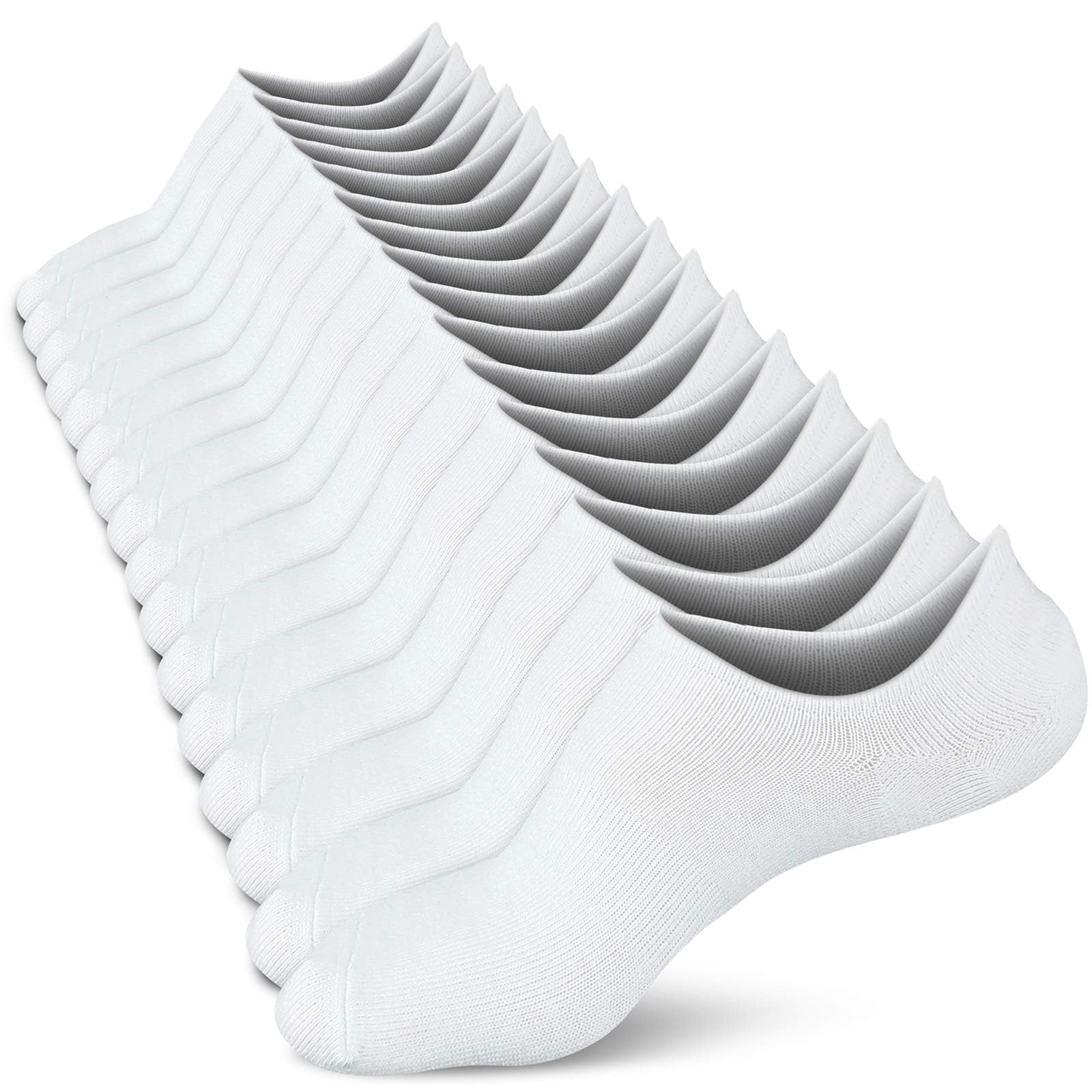 No Show Socks Women Low Socks Non Slip Flat Boat Line 4/8 Pairs