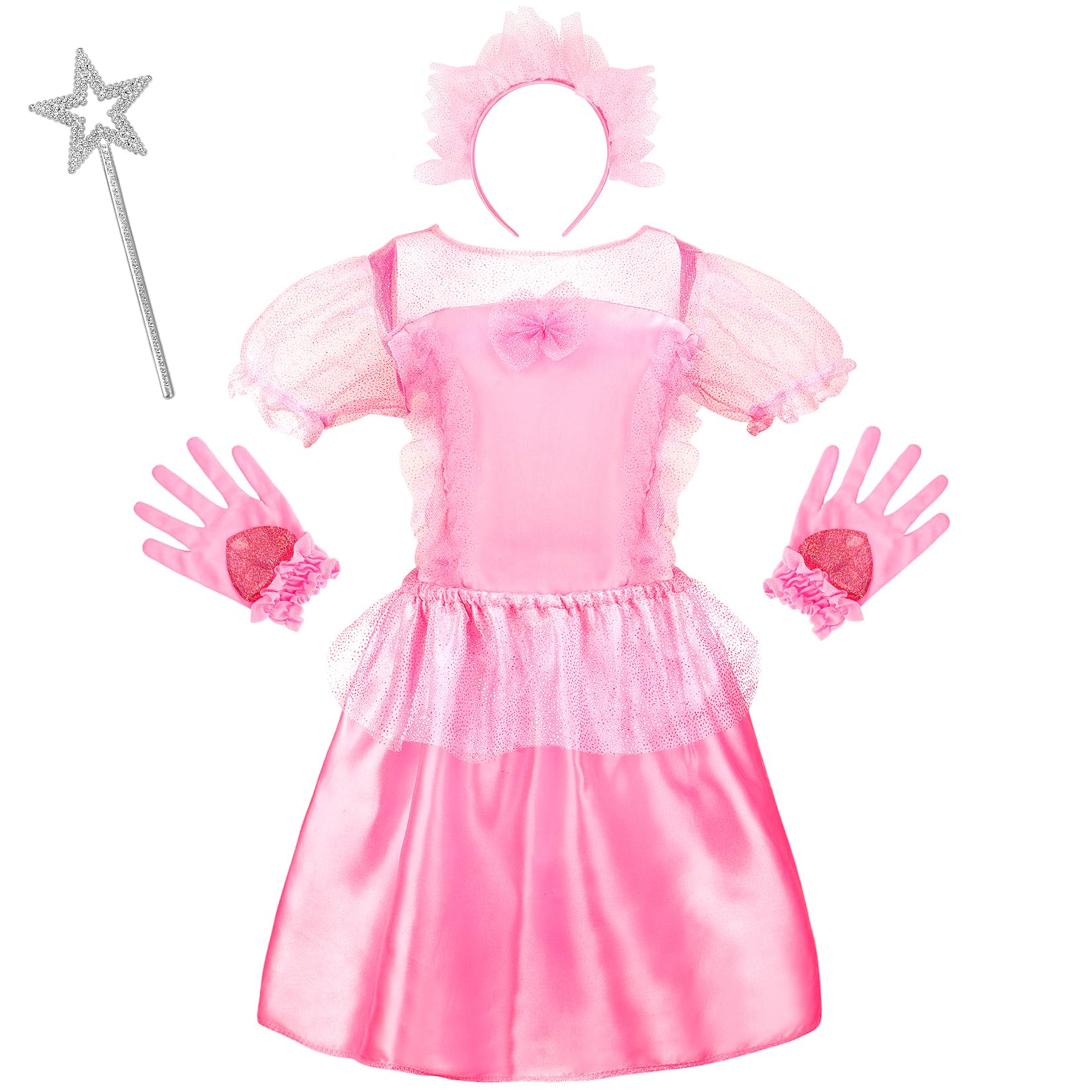 LIMIROLER Princess Dress Up Clothes for Little Girl Role Play Costume Gift Set Princess Dress Up Toys for Toddler Girls