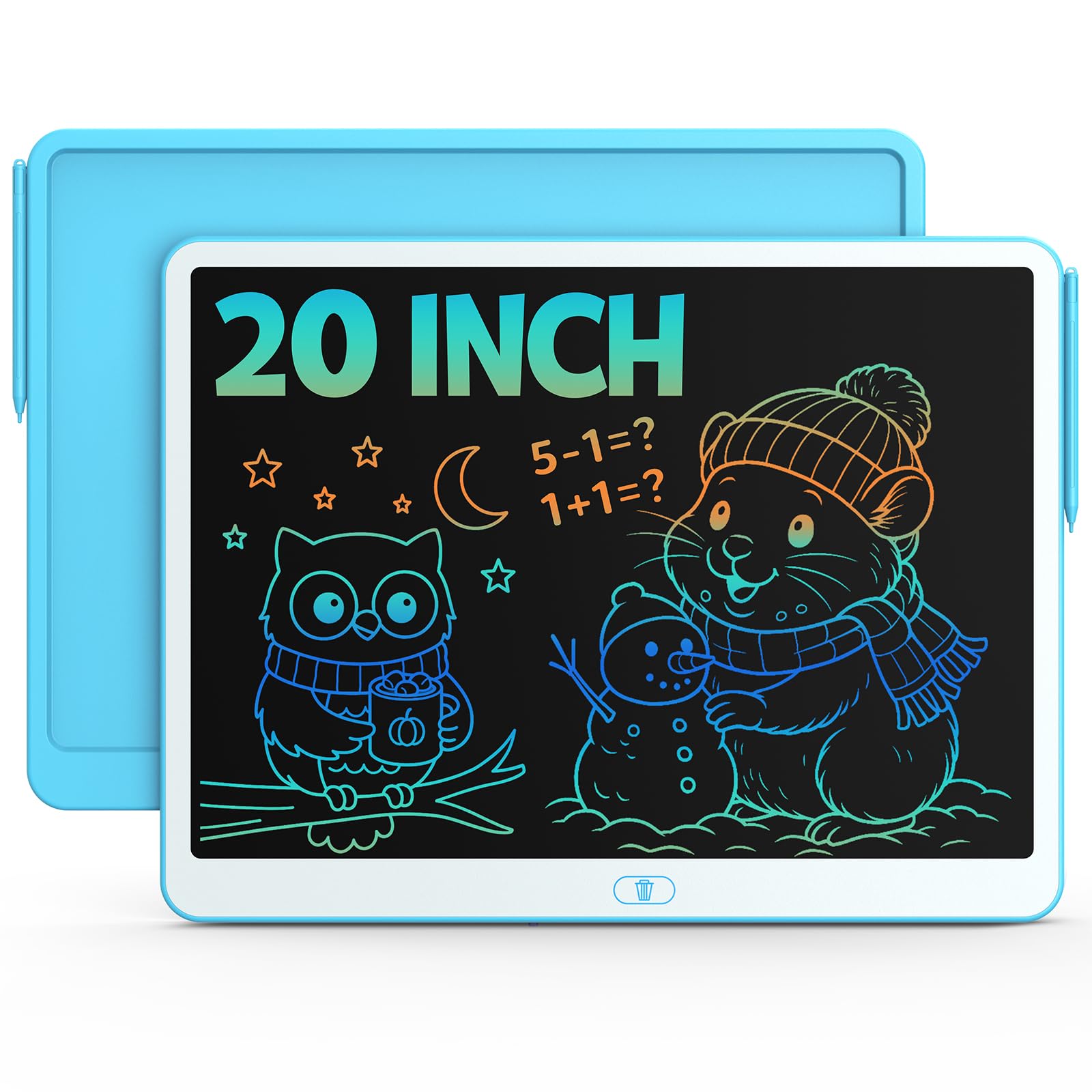 Bravokids 10 Inch LCD Writing Tablet for 3-8 Year Olds - Electronic Drawing Pad and Doodle Board as Educational Birthday Gifts for Girls and Boys (Pink)