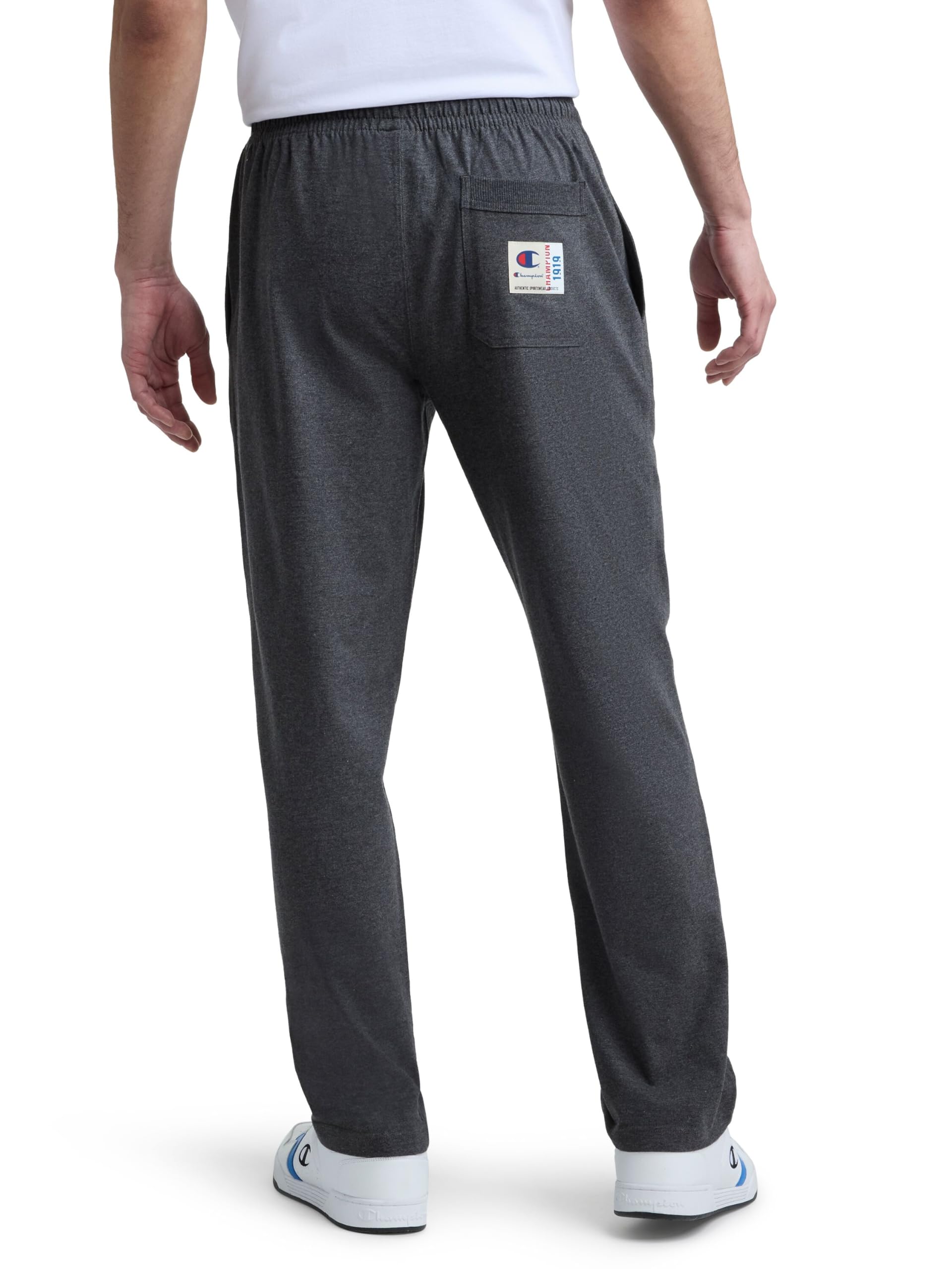 Champion Men's Open-Bottom Lounge Pants, Standard Fit, Lightweight, Available in Regular and Big & Tall