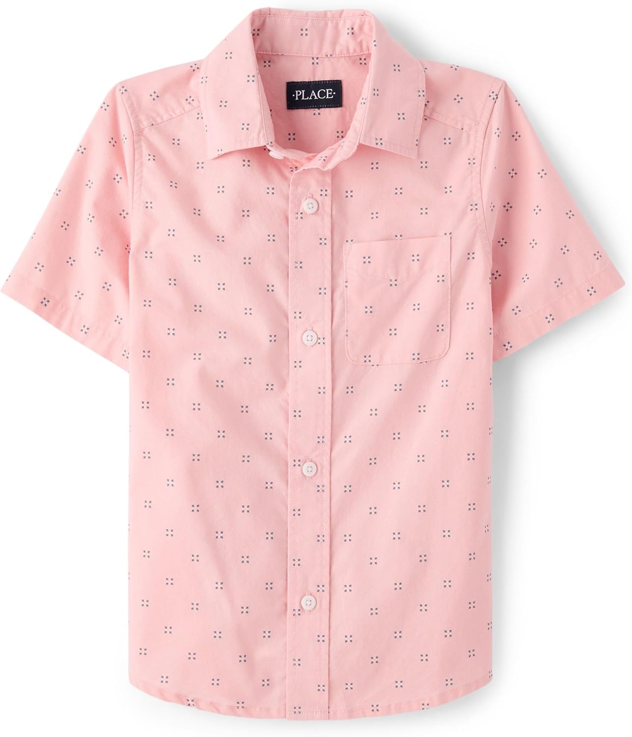 The Children's Place boys Short Sleeve Button Up Shirt