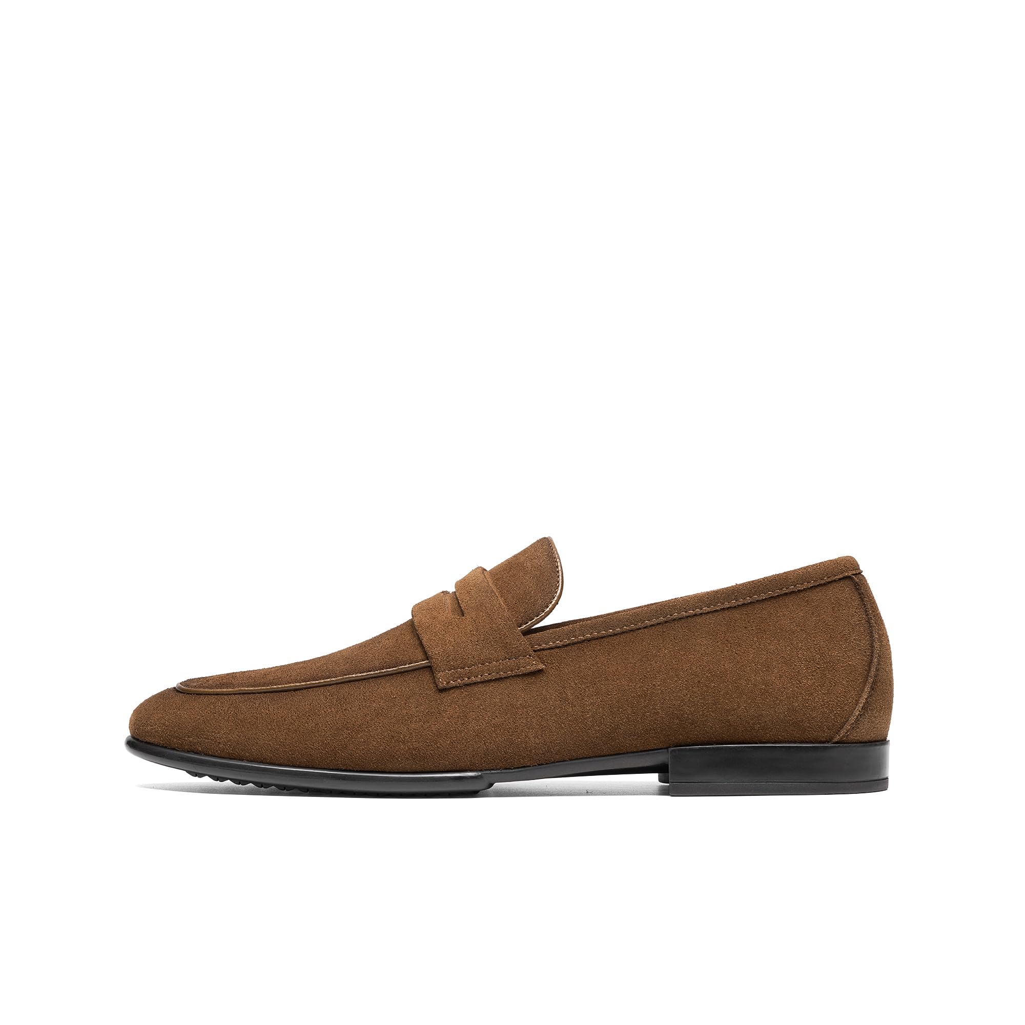 Men's Classic Penny Loafers Leather Suede Dress Shoes Comfort Lightweight Slip-on Shoe Solace Reserve