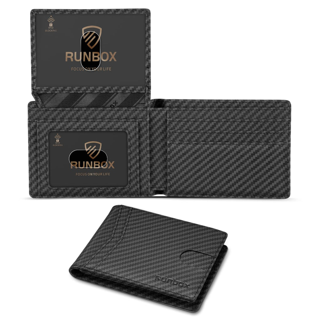 Wallet for Men -Slim Rfid Leather Mens Bifold Novelty Wallets 2 ID Window With Gift Box Men's Accessories | Slim