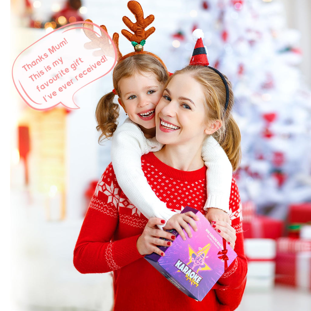 YLL Karaoke Machine for Kids, Portable Mini Speaker with 2 Wireless Microphones, TOP Kids Gifts for Girls Ages 3, 4, 5, 6, 7, 8, 9, 10+ Years Old, 4-12th Birthday Singing Present Toy Party (Purple)
