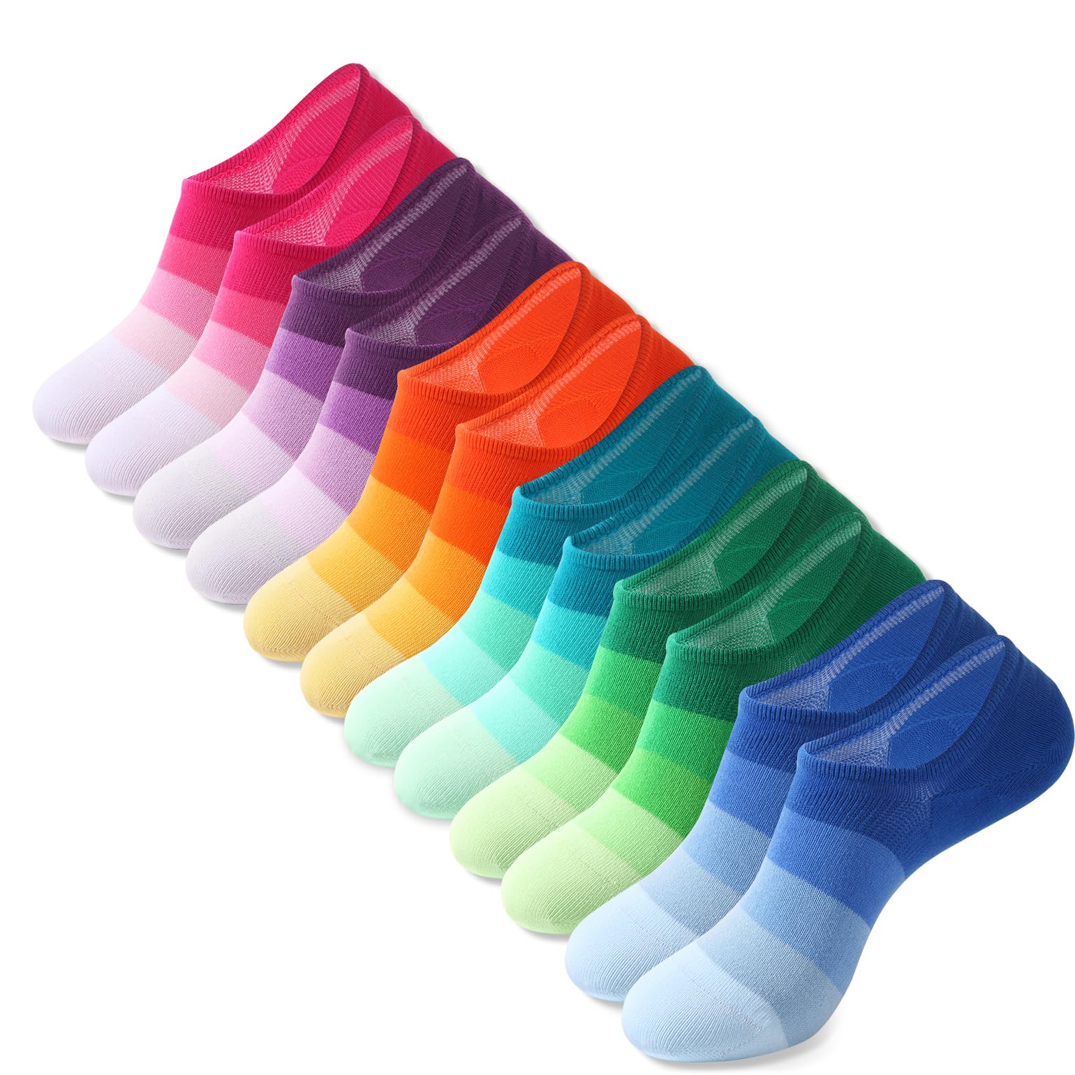 No Show Socks Women & Men Low Cut Ankle Short Anti-slid Athletic Running Casual Invisible Liner Socks